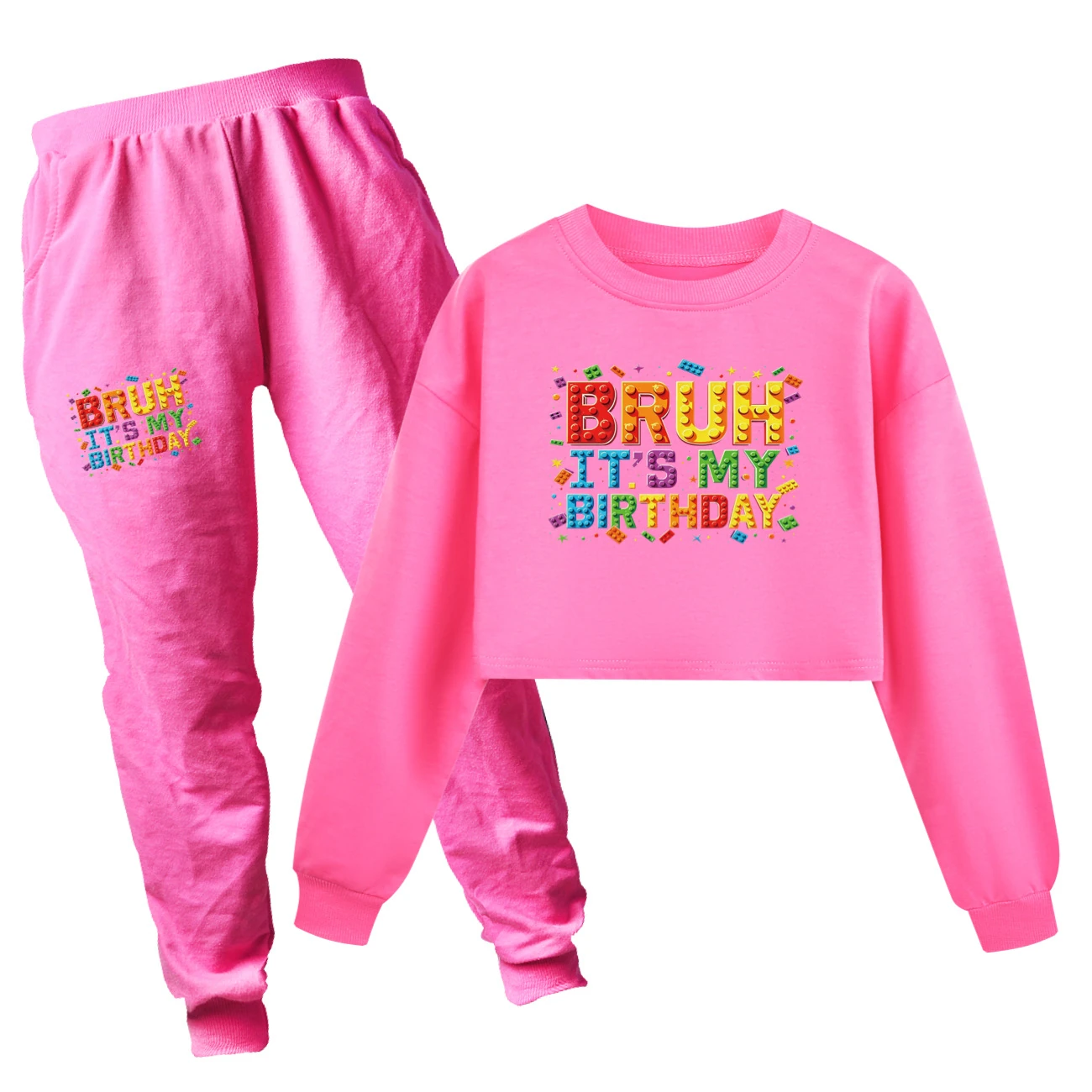 Cropped Sweatshirt Play Set — 5818 Edition, Style 09 · Set · Rose