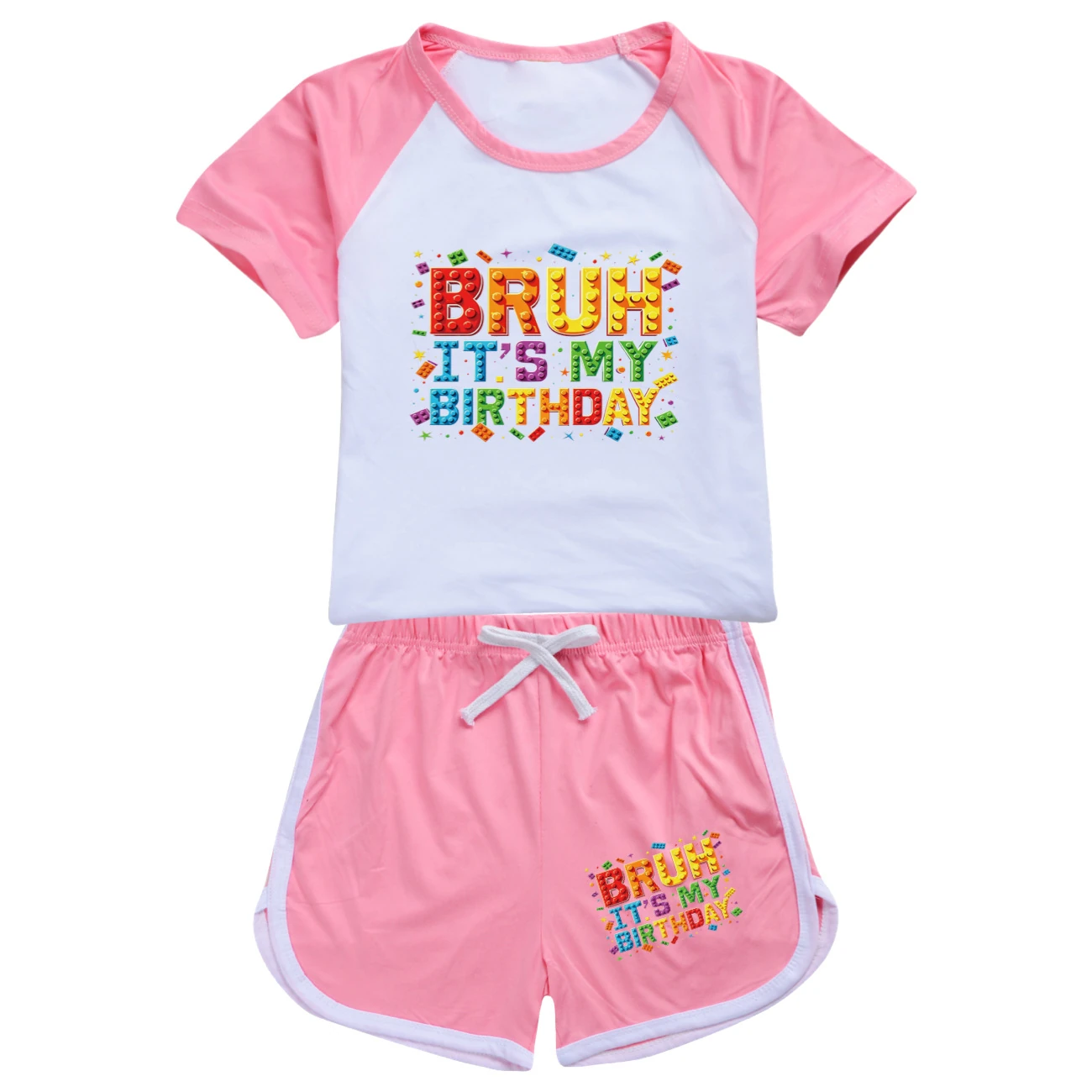 Tee & Shorts Active Set — 5818 Edition, Style 05 · Set · Pink