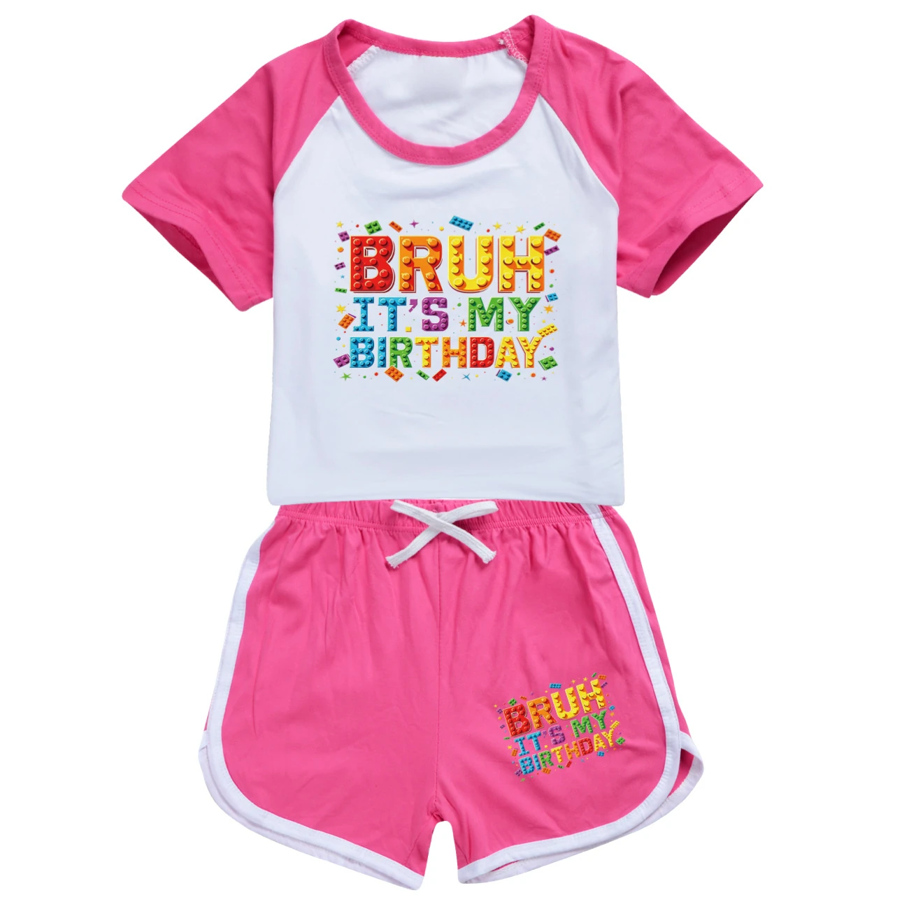Tee & Shorts Active Set — 5818 Edition, Style 06 · Set · Rose