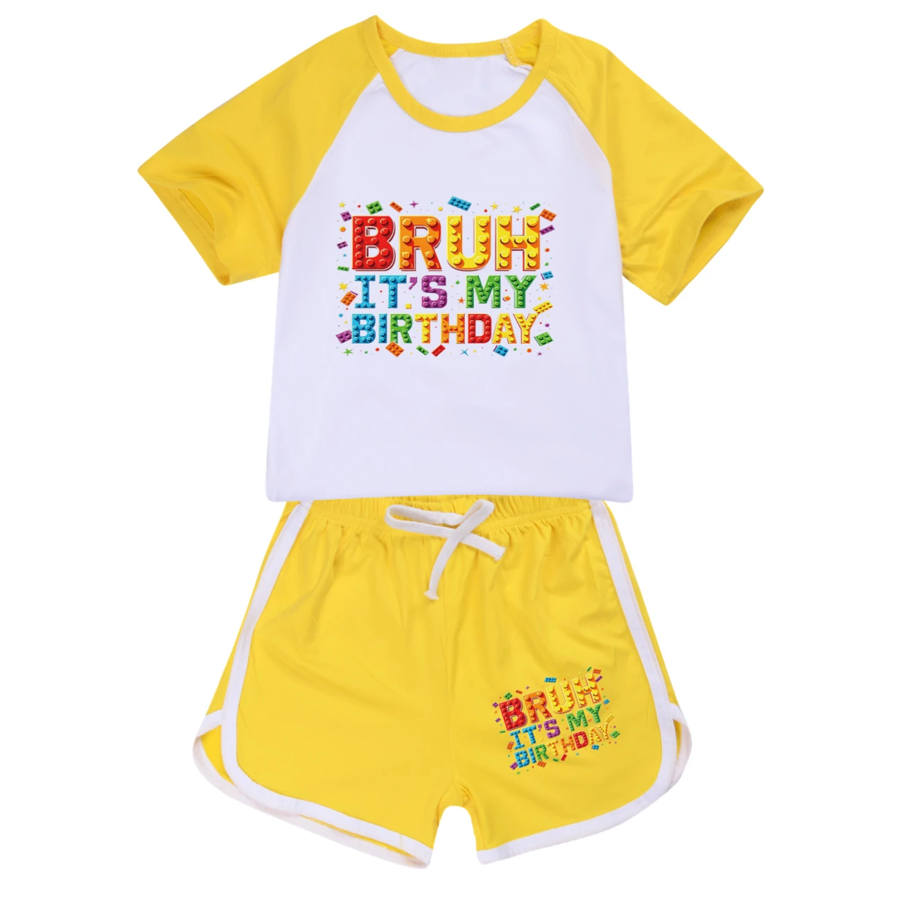 Tee & Shorts Active Set — 5818 Edition, Style 08 · Set · Yellow