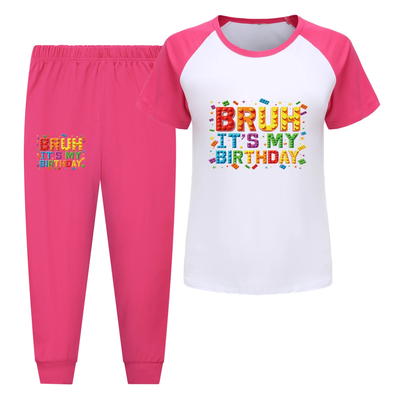 Tee & Shorts Active Set — 5818 Edition, Style 09 · Pants · Rose