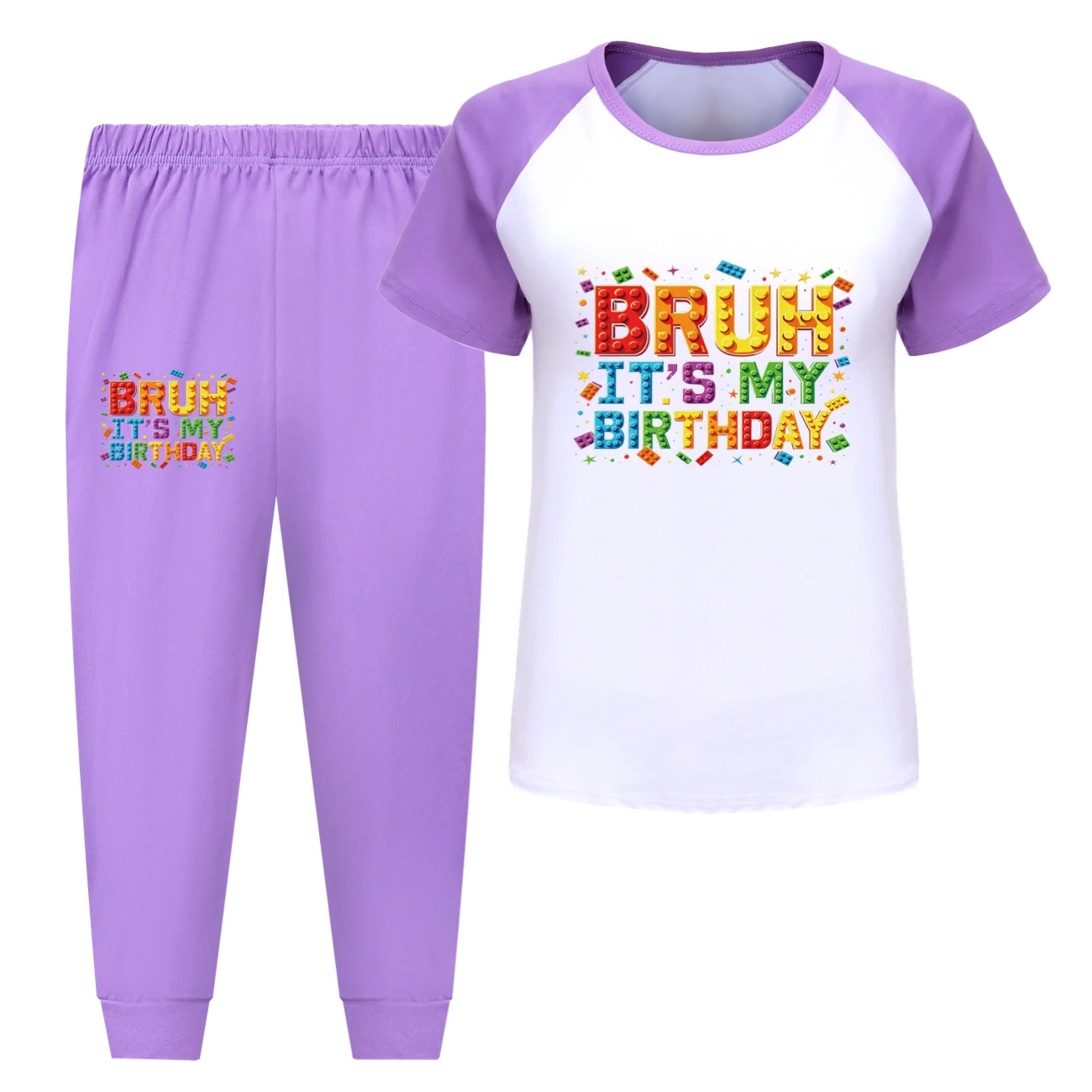 Tee & Shorts Active Set — 5818 Edition, Style 10 · Pants · Purple