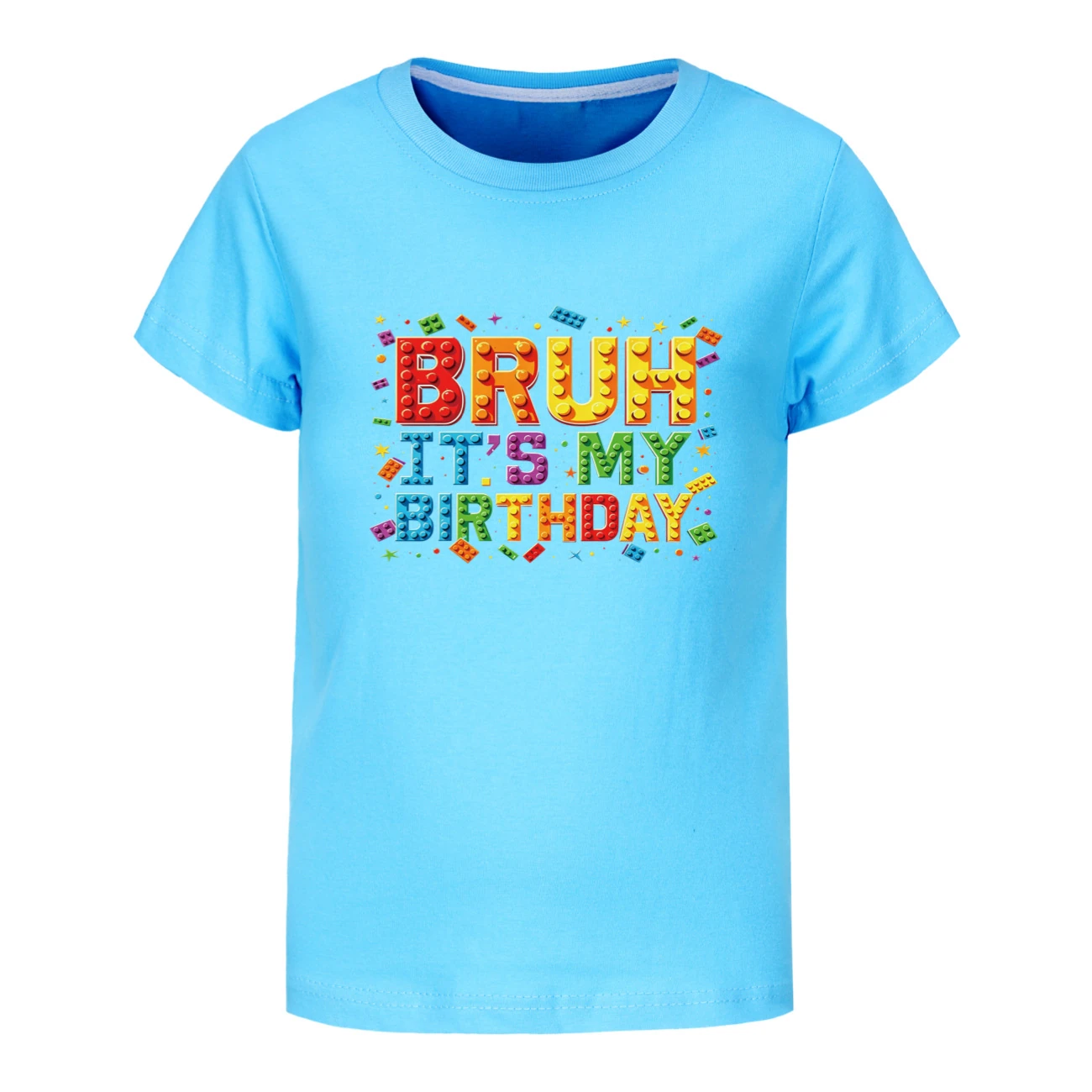 Graphic Tee & Jogger Set — 5818 Edition, Style 08 · Light Blue