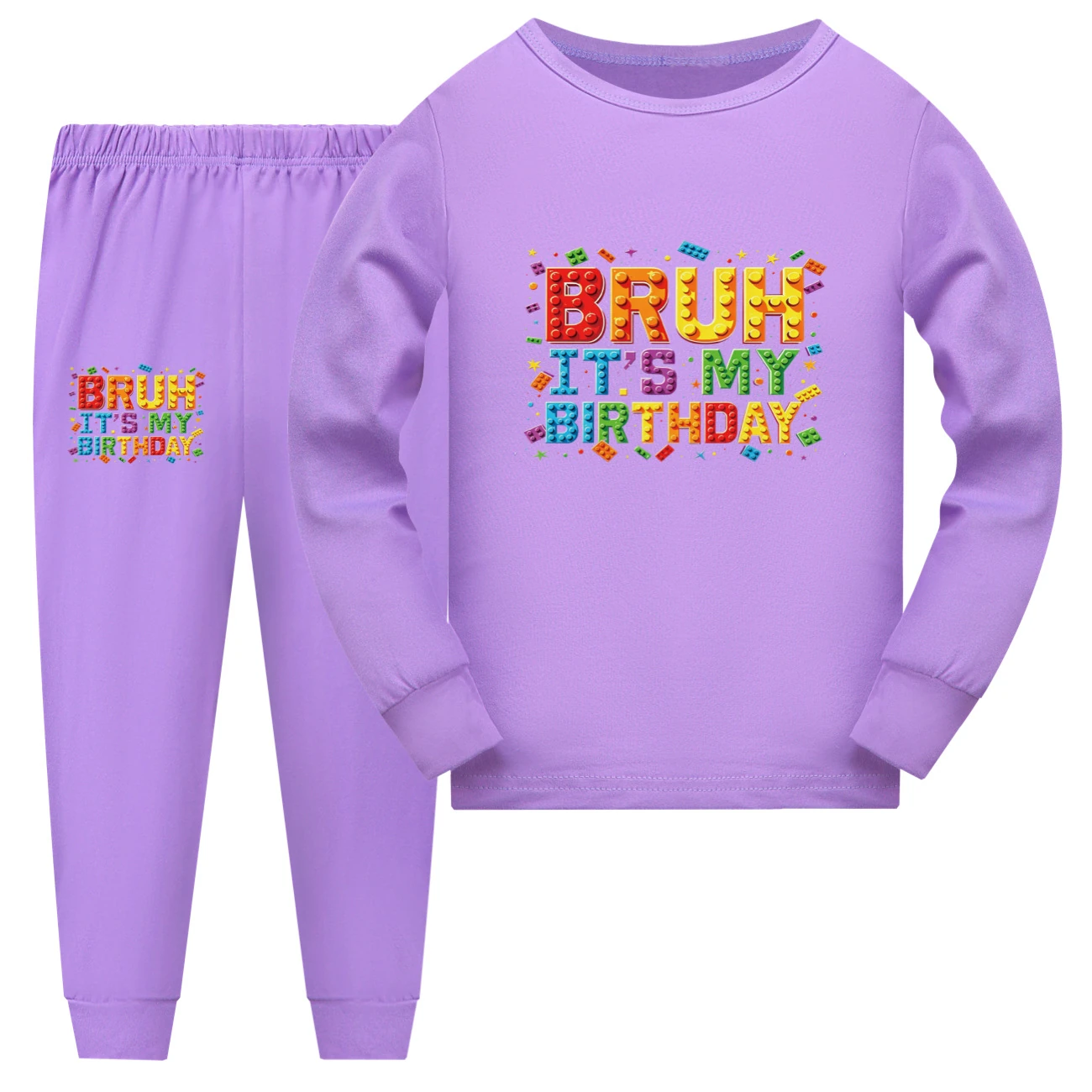 Family Lounge Set — 5818 Edition, Style 09 · Long Sleeve · Purple