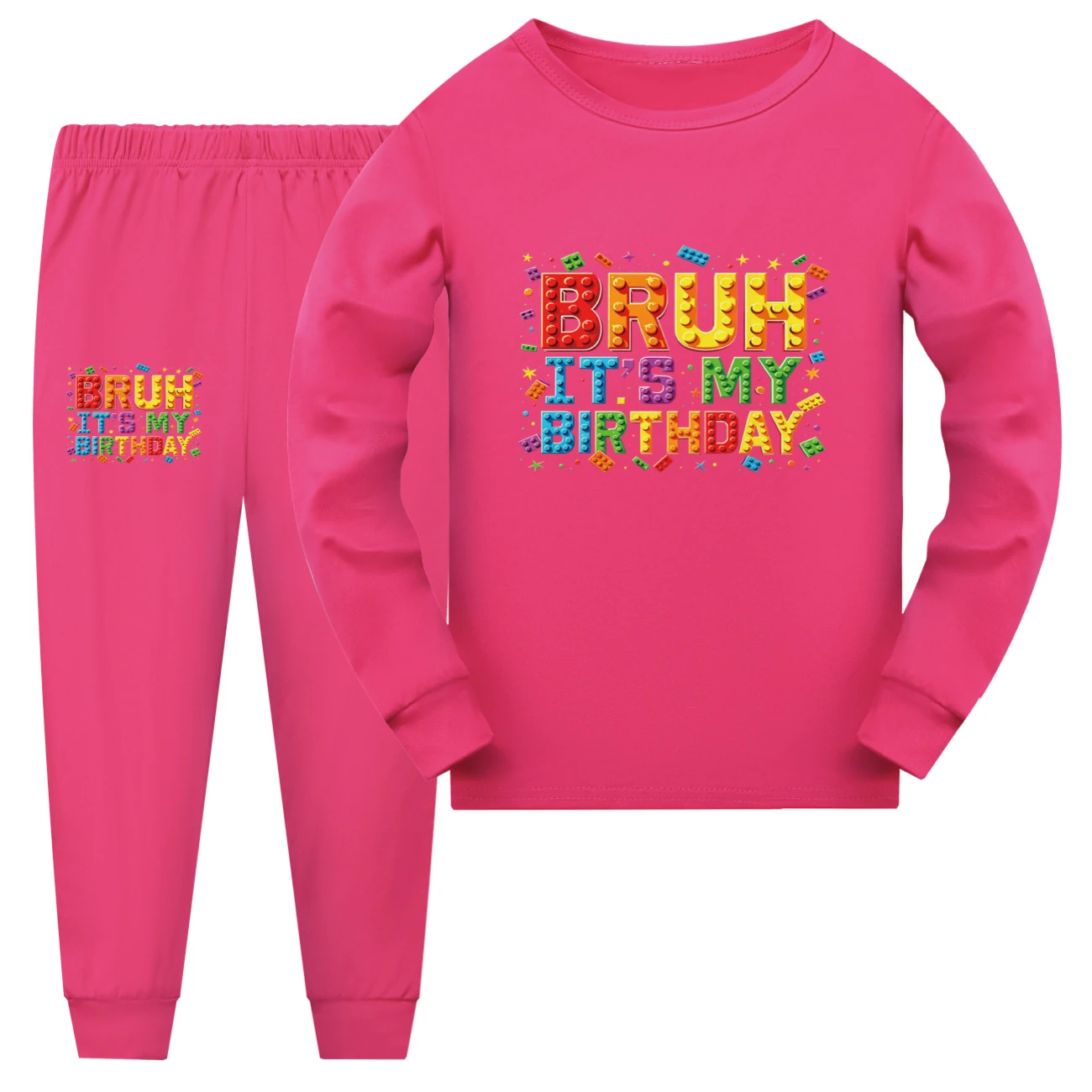 Family Lounge Set — 5818 Edition, Style 11 · Long Sleeve · Rose