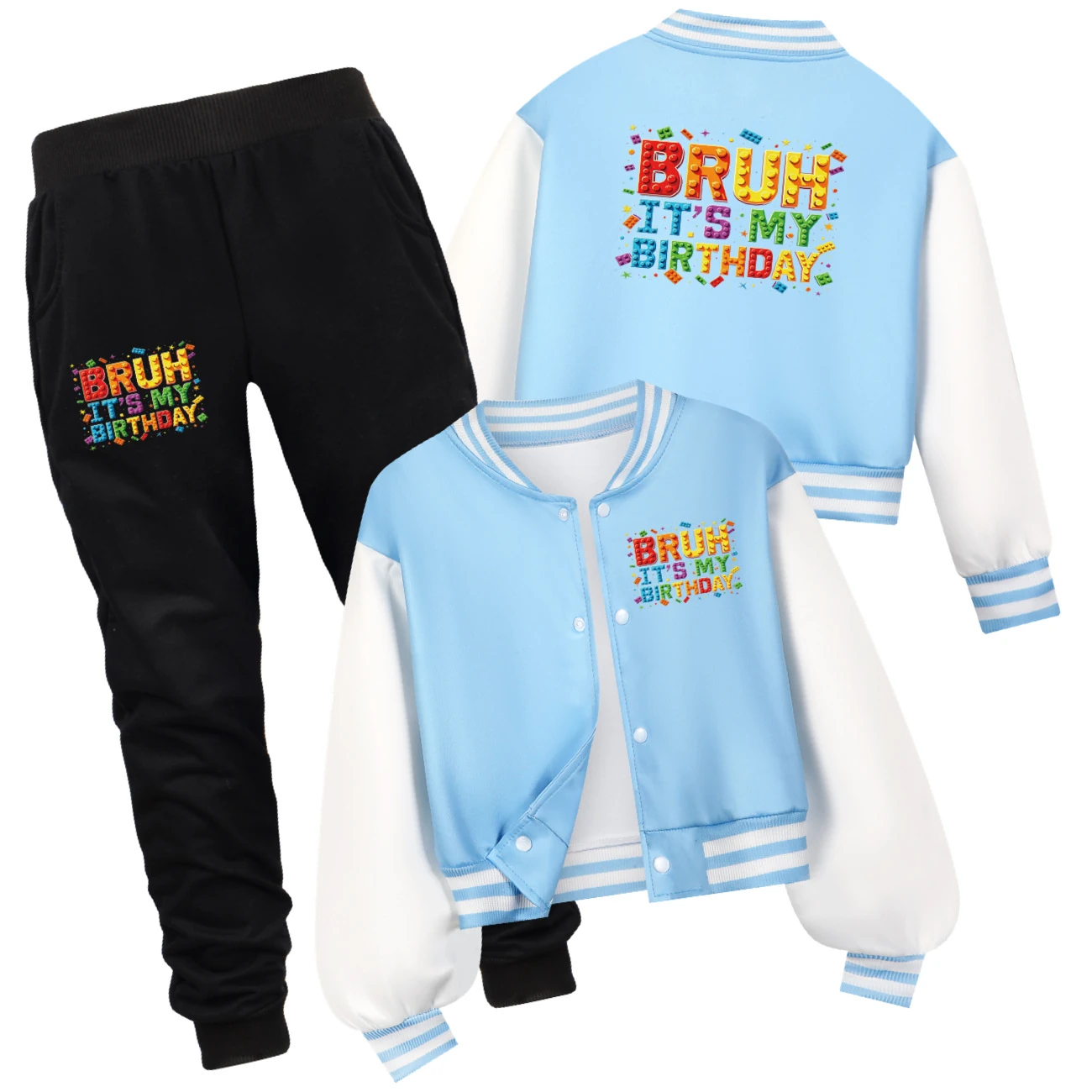 Playtime Varsity Layering Set — 5818 Edition, Style 09 · Set · Light Blue