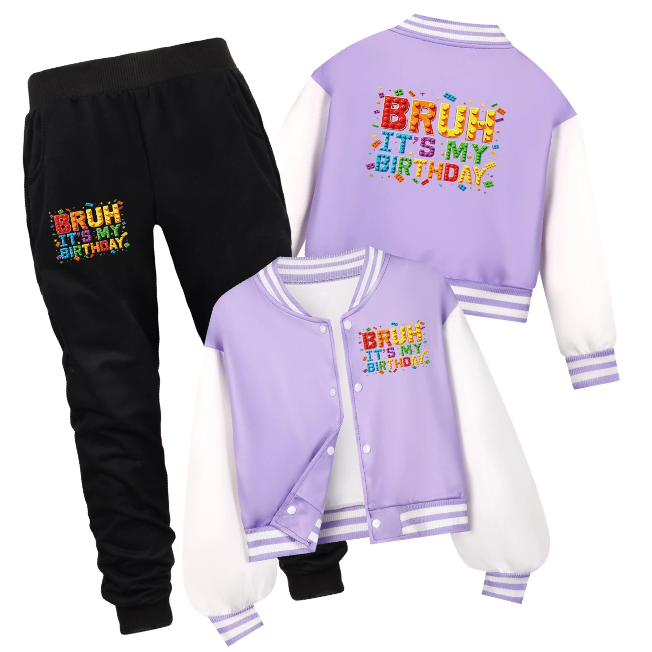 Playtime Varsity Layering Set — 5818 Edition, Style 10 · Set · Purple