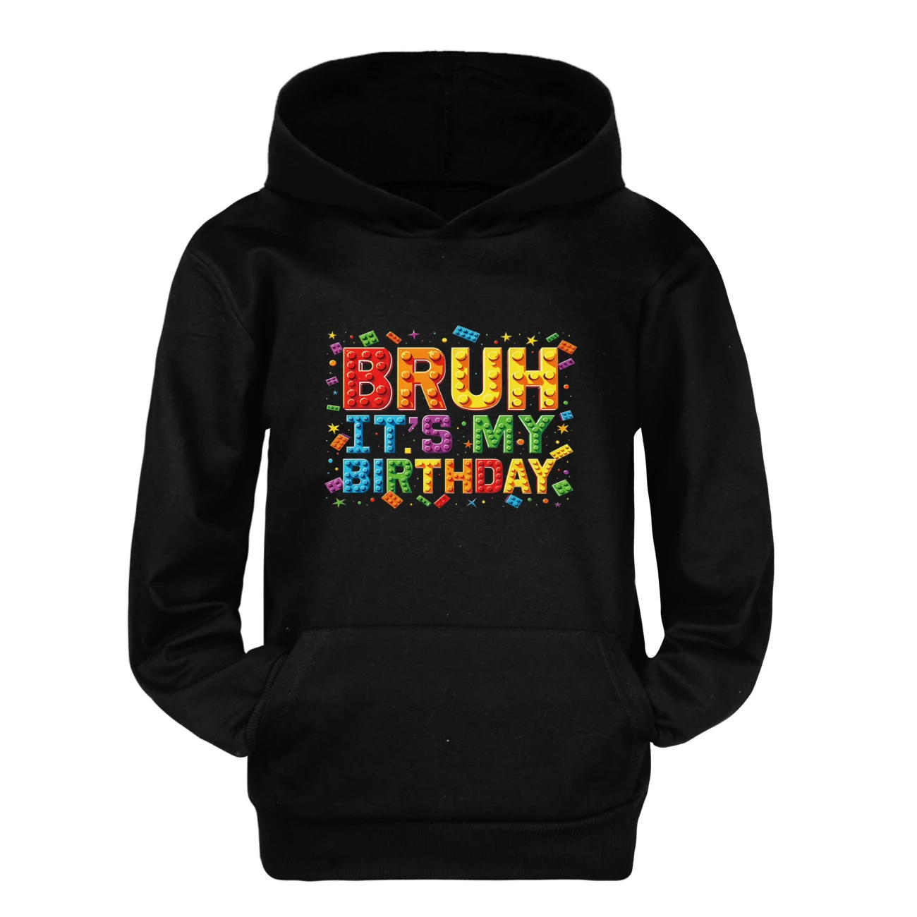 Pouch-Pocket Hoodie Set — 5818 Edition, Style 08 · Black