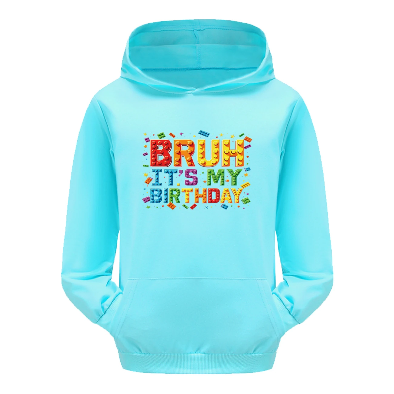 Pouch-Pocket Hoodie Set — 5818 Edition, Style 09 · Light Blue