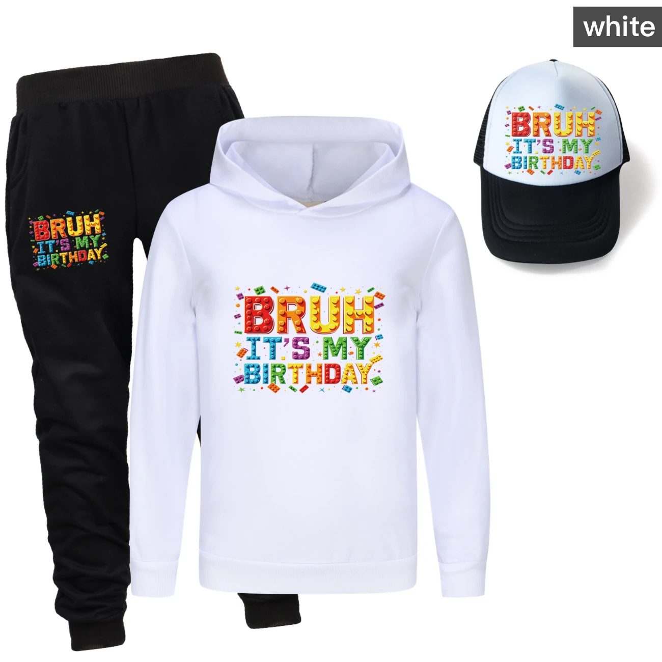 Three-Piece Hoodie, Jogger & Hat Set — 5818 Edition product view