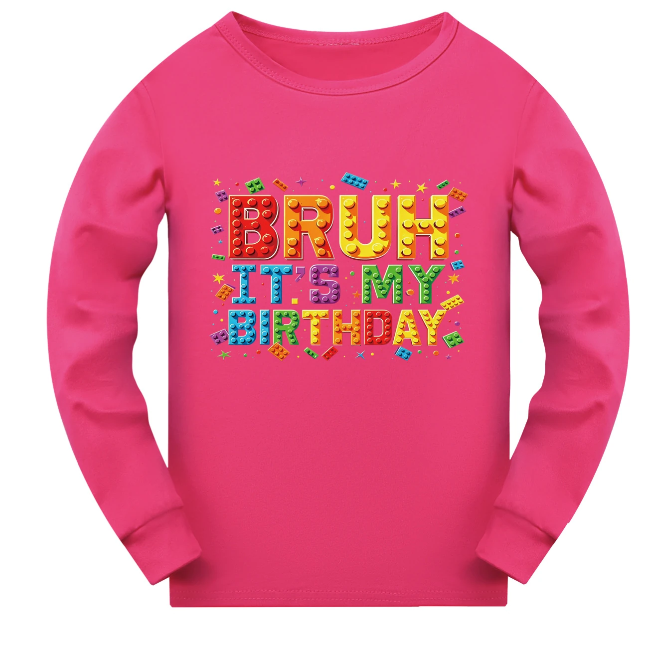 Everyday Long & Short Sleeve Tee — 5818 Edition, Style 03 · Long Sleeve · Rose