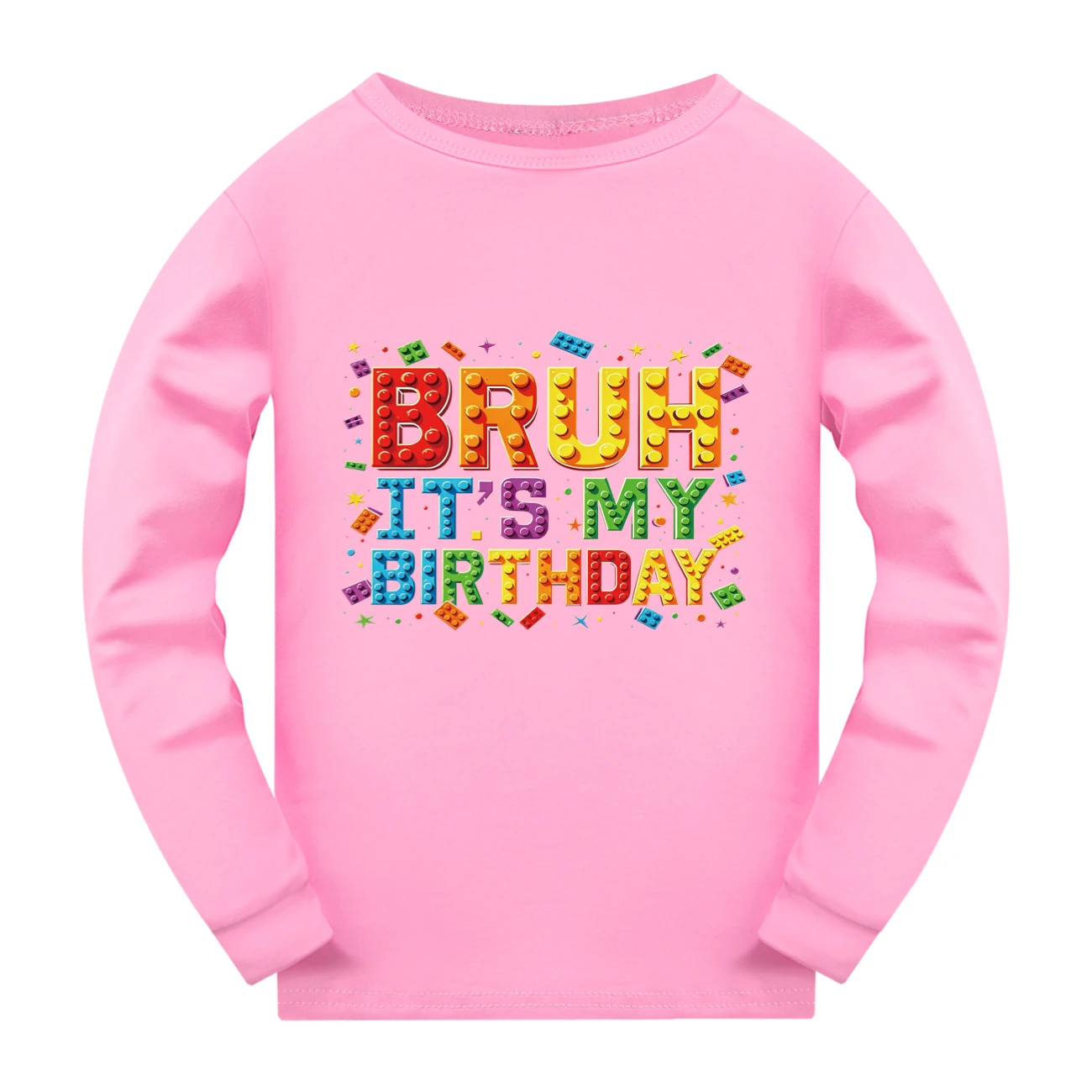 Everyday Long & Short Sleeve Tee — 5818 Edition, Style 07 · Long Sleeve · Pink