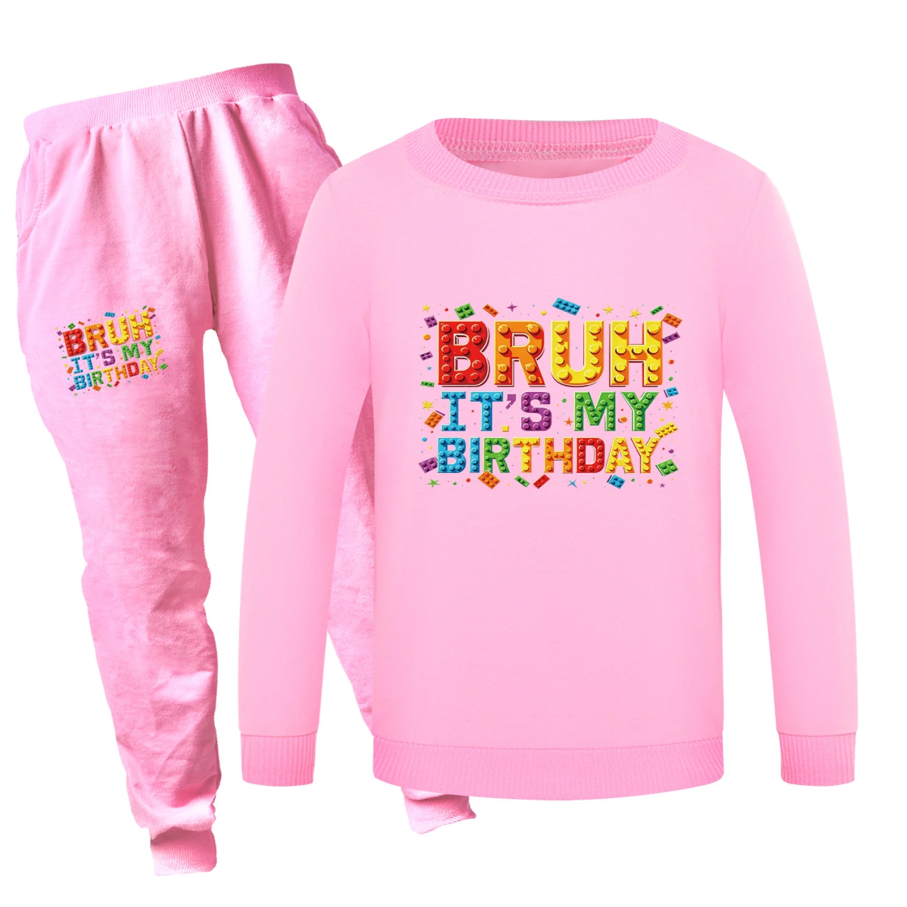 Crewneck Sweatshirt Set — 5818 Edition, Style 05 · Set · Pink