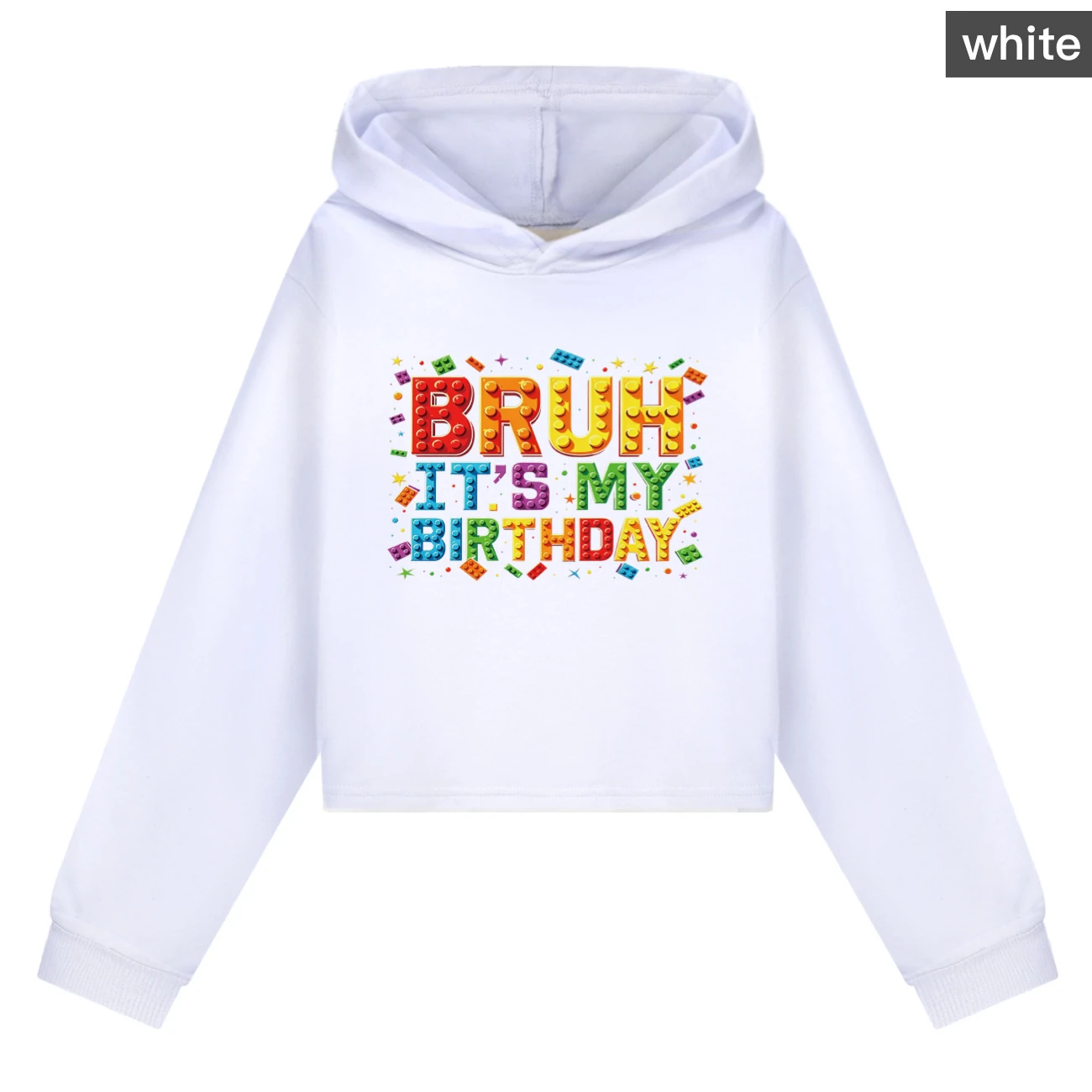 Cropped Hoodie Set — 5818 Edition, Style 02 · White