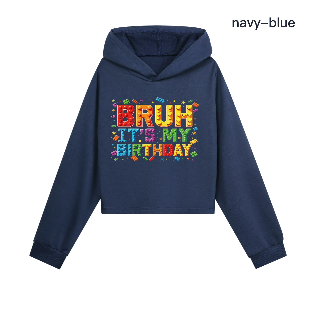 Cropped Hoodie Set — 5818 Edition, Style 08 · Navy