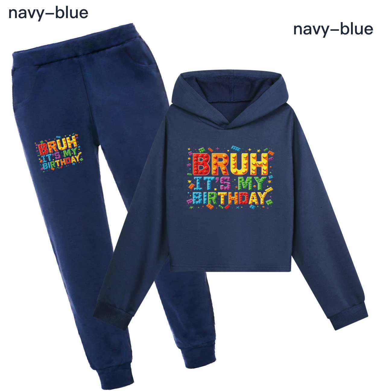 Cropped Hoodie Set — 5818 Edition, Style 12 · Set · Royal Blue