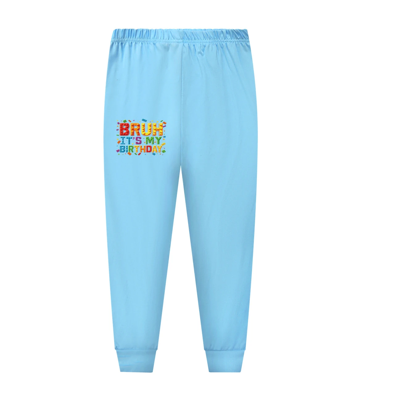Kids’ Soft Lounge Bottoms Collection — 5818 Edition, Style 03 · Light Blue