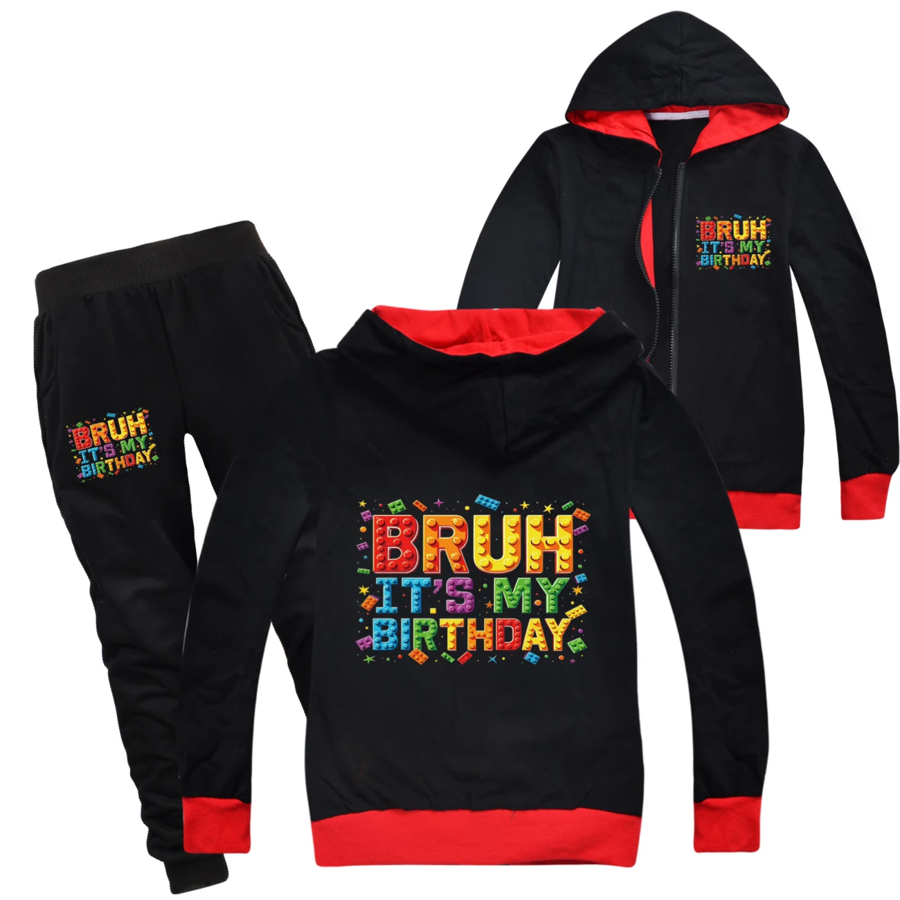 Zip-Up Track Set — 5818 Edition, Style 07 · Set · Black