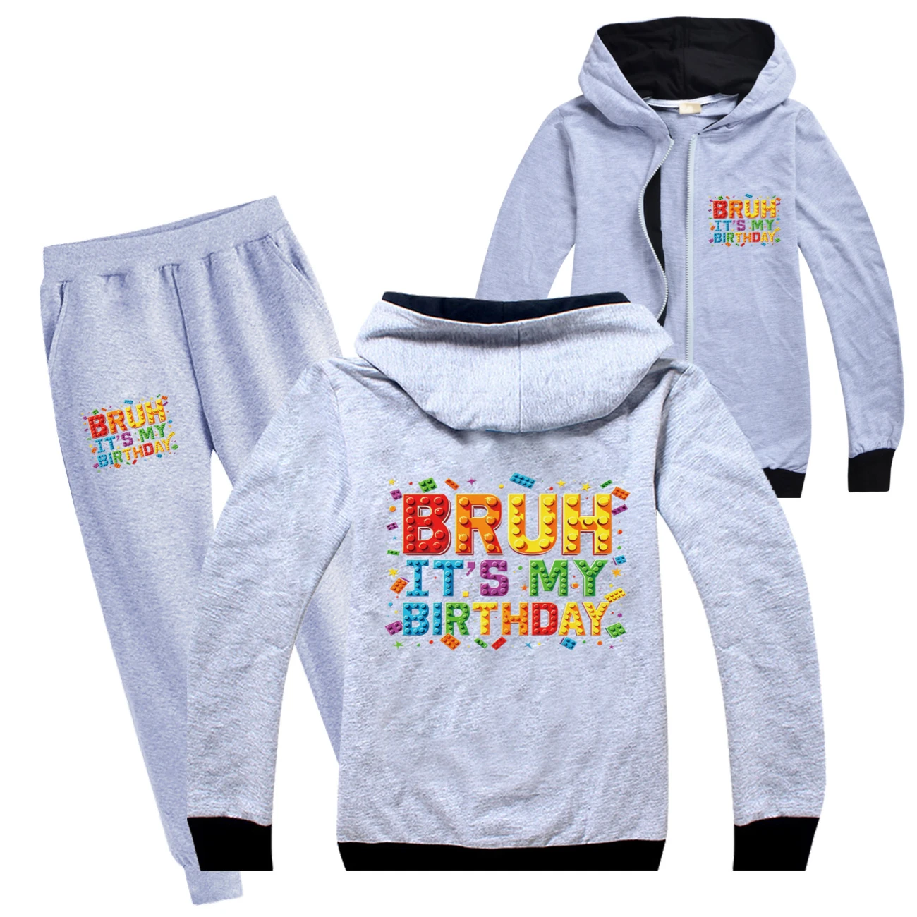 Zip-Up Track Set — 5818 Edition, Style 08 · Set · Grey