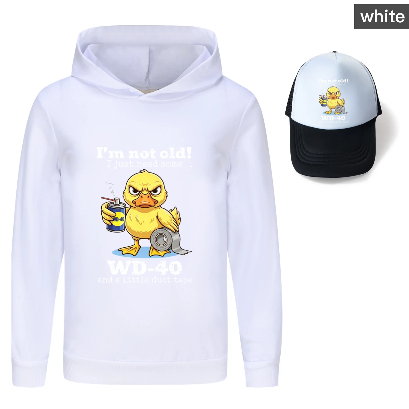 Graphic Hoodie & Sun Hat Set — 5820 Edition product view