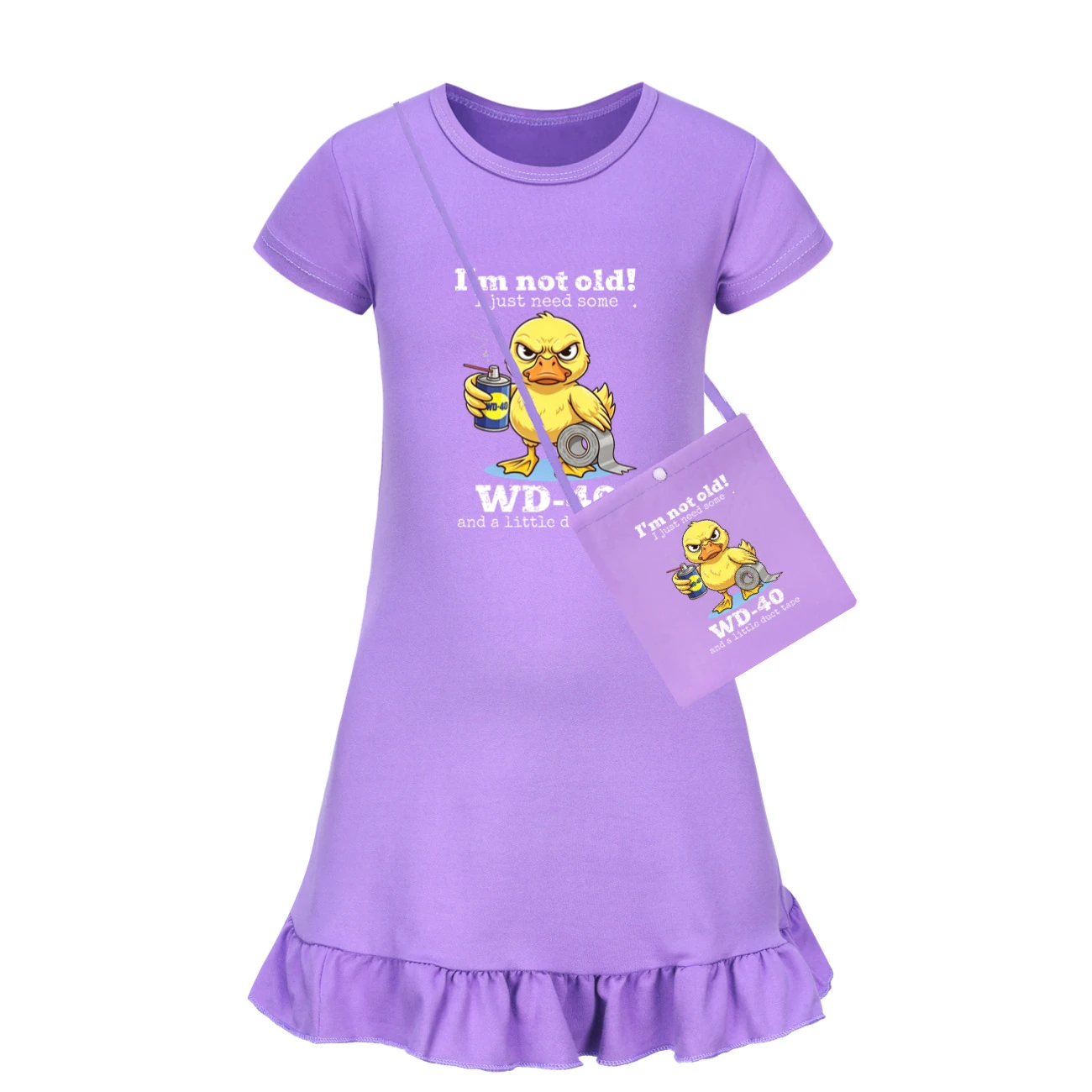 Ruffle-Hem Jersey Sleep Dress — 5820 Edition product view