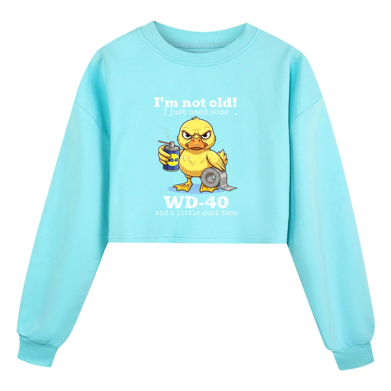 Cropped Sweatshirt Play Set — 5820 Edition, Style 02 · Sky Blue