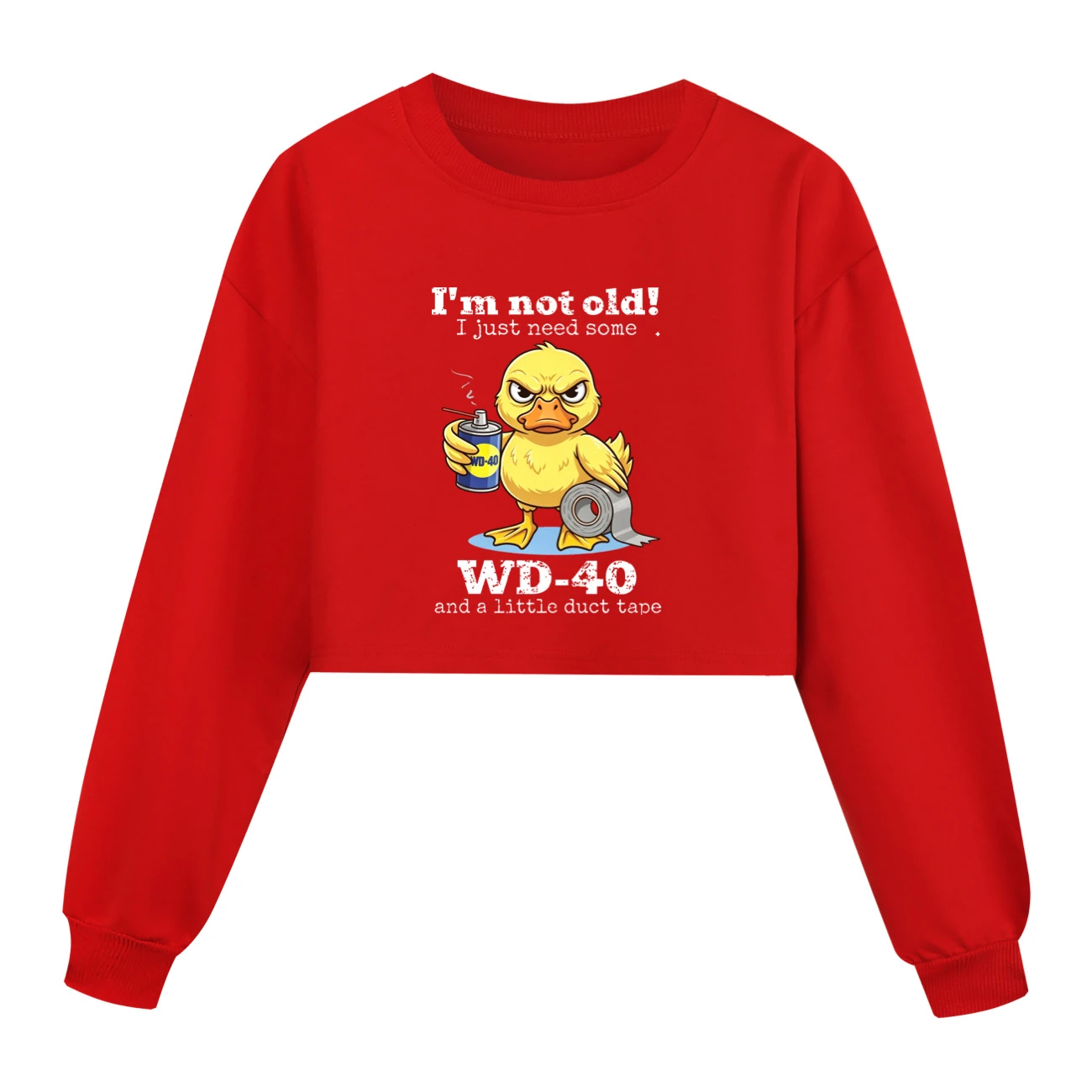 Cropped Sweatshirt Play Set — 5820 Edition, Style 03 · Red