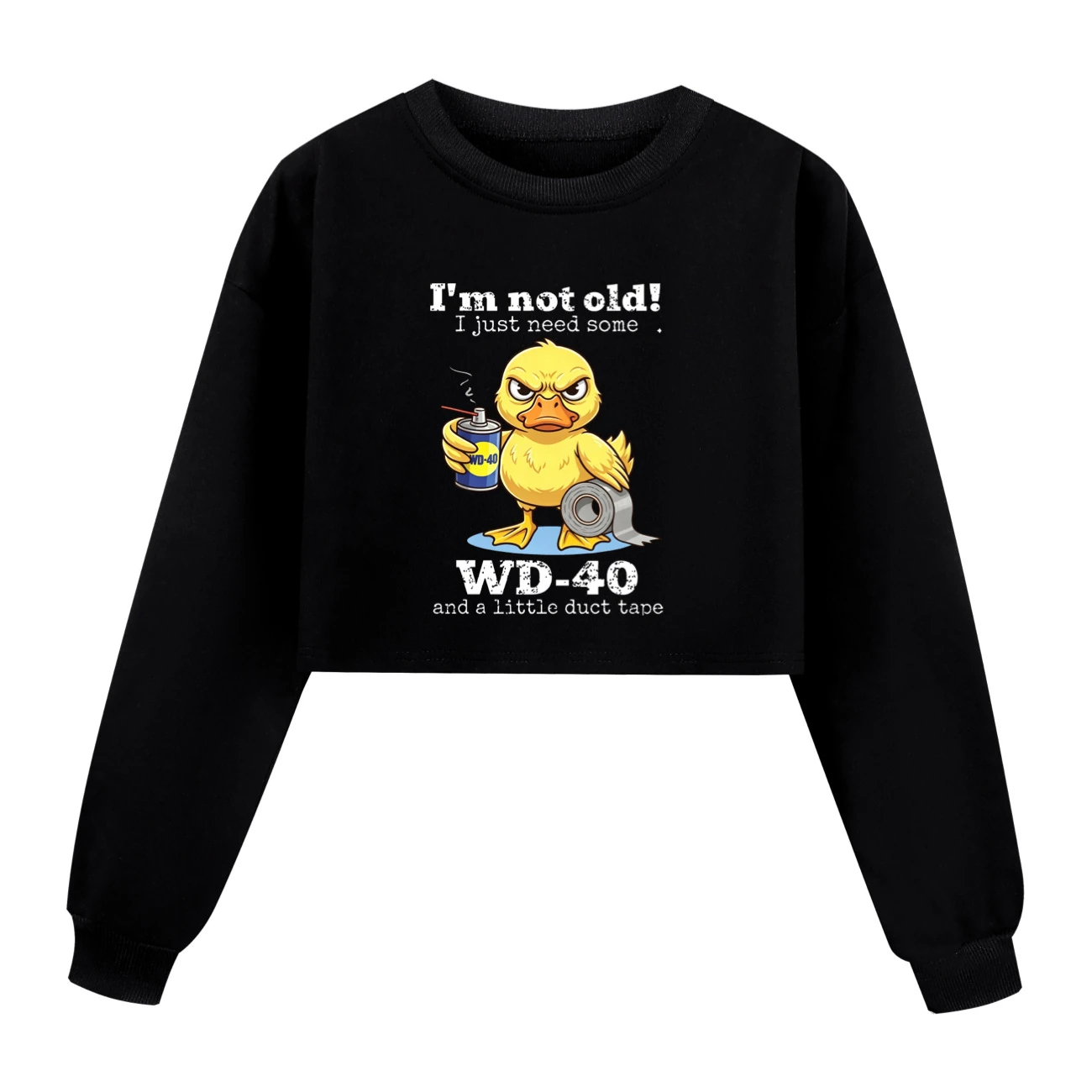 Cropped Sweatshirt Play Set — 5820 Edition, Style 04 · Black