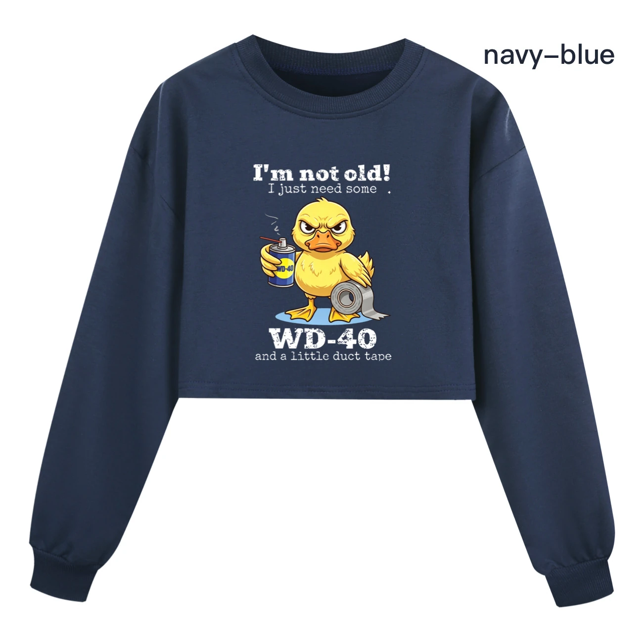 Cropped Sweatshirt Play Set — 5820 Edition, Style 06 · Navy