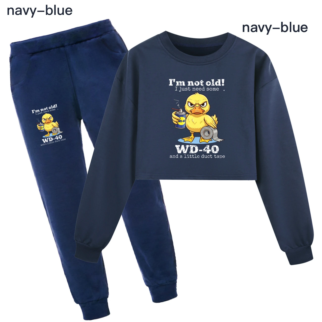 Cropped Sweatshirt Play Set — 5820 Edition, Style 08 · Set · Royal Blue