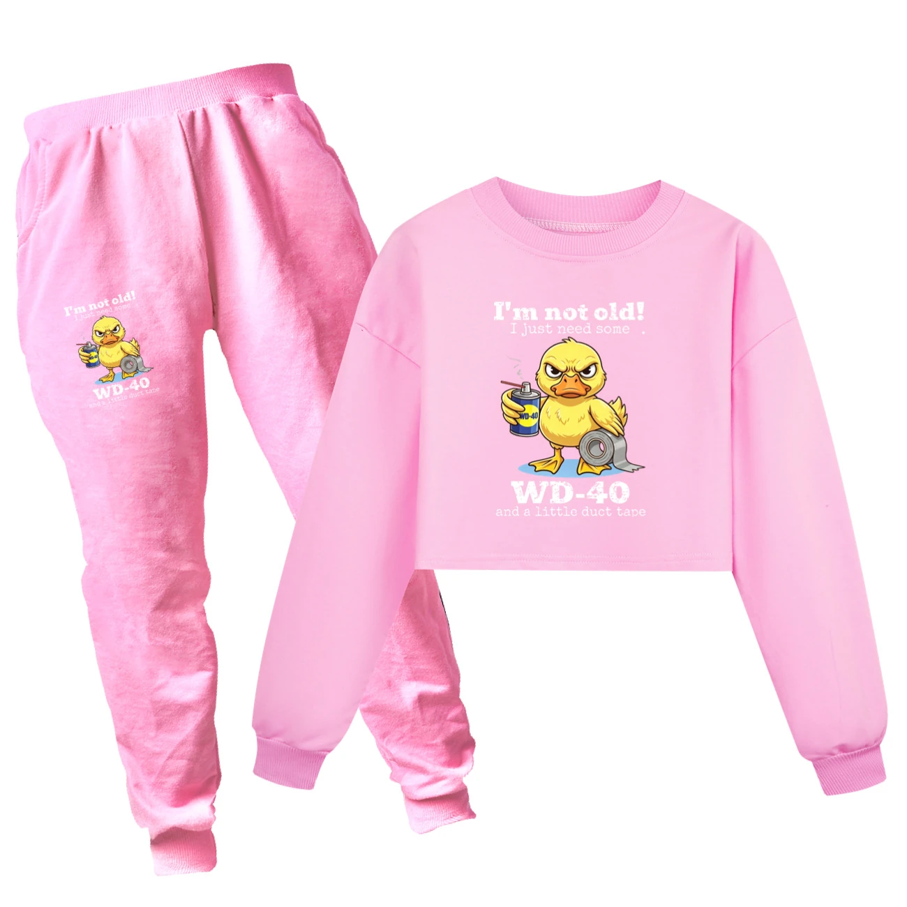 Cropped Sweatshirt Play Set — 5820 Edition, Style 10 · Set · Pink