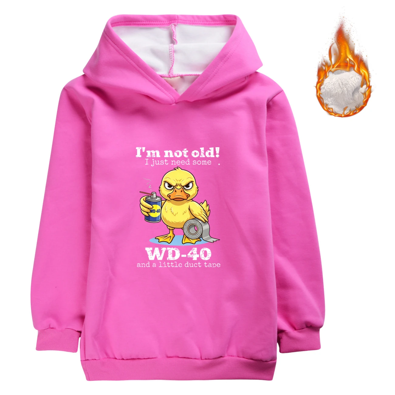 Warm-Lined Graphic Hoodie — 5820 Edition, Style 11 · Rose
