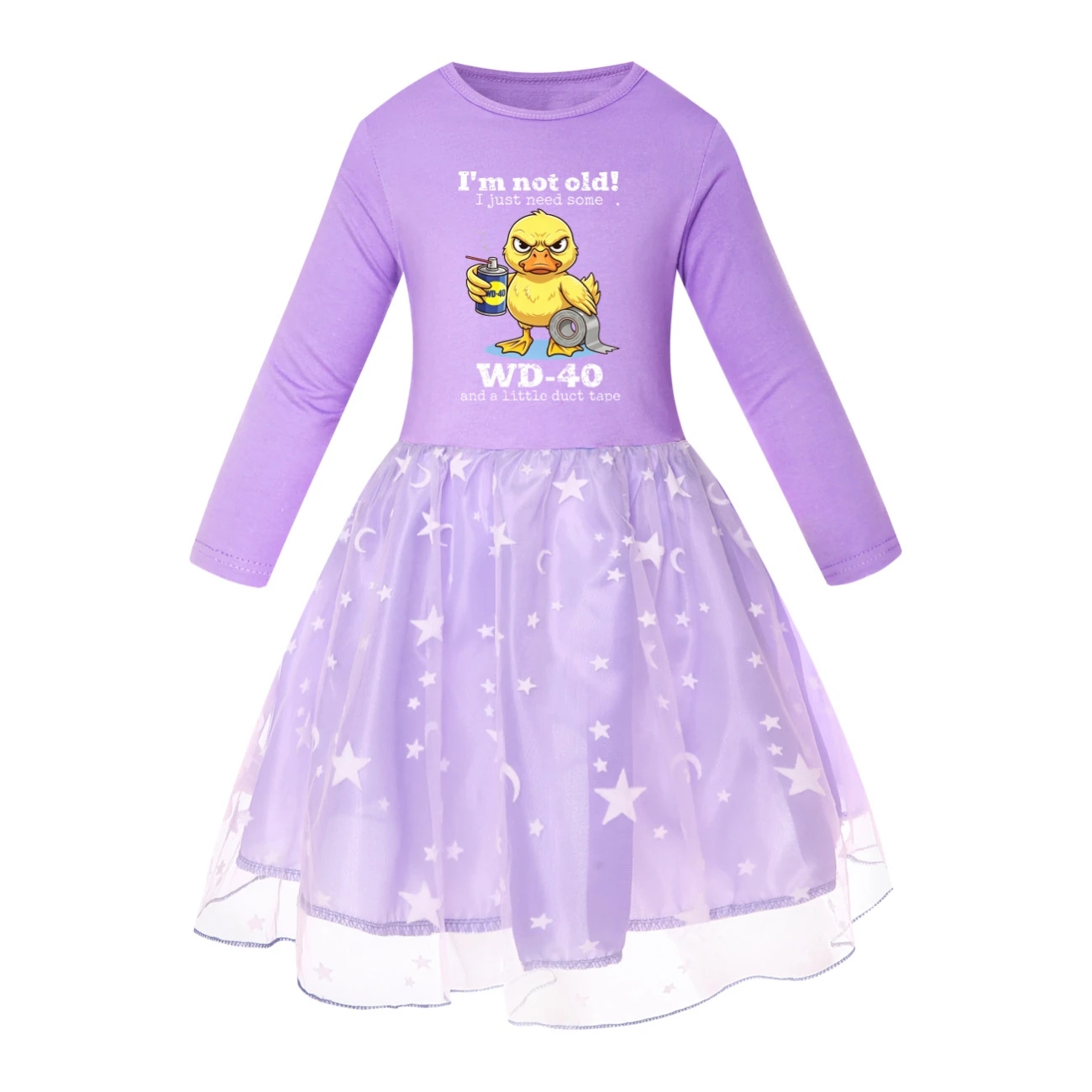 Rainbow Tulle Twirl Dress — 5820 Edition, Style 06 · Star Tulle · Purple