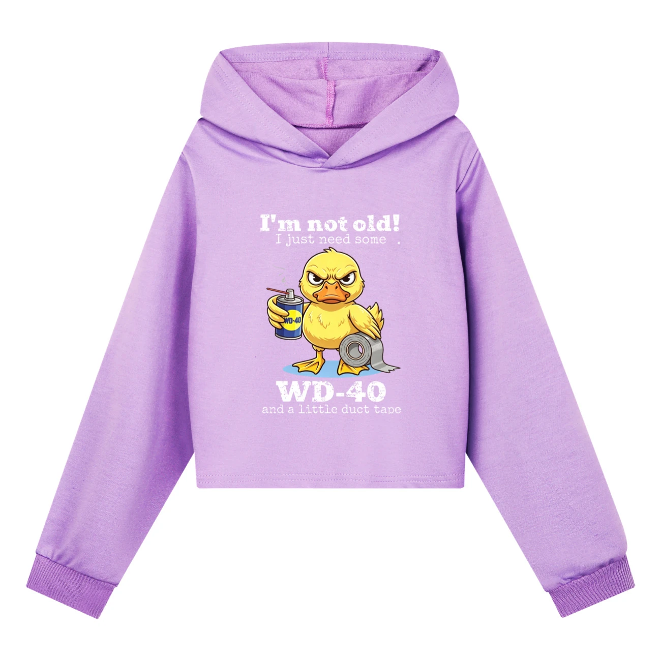 Cropped Hoodie Set — 5820 Edition, Style 01 · Purple