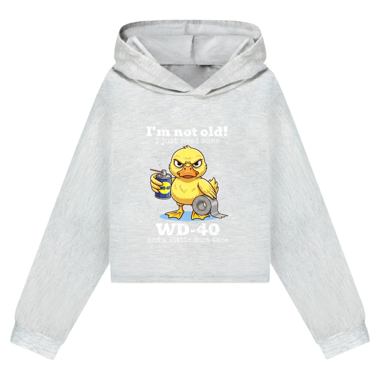 Cropped Hoodie Set — 5820 Edition, Style 03 · Grey