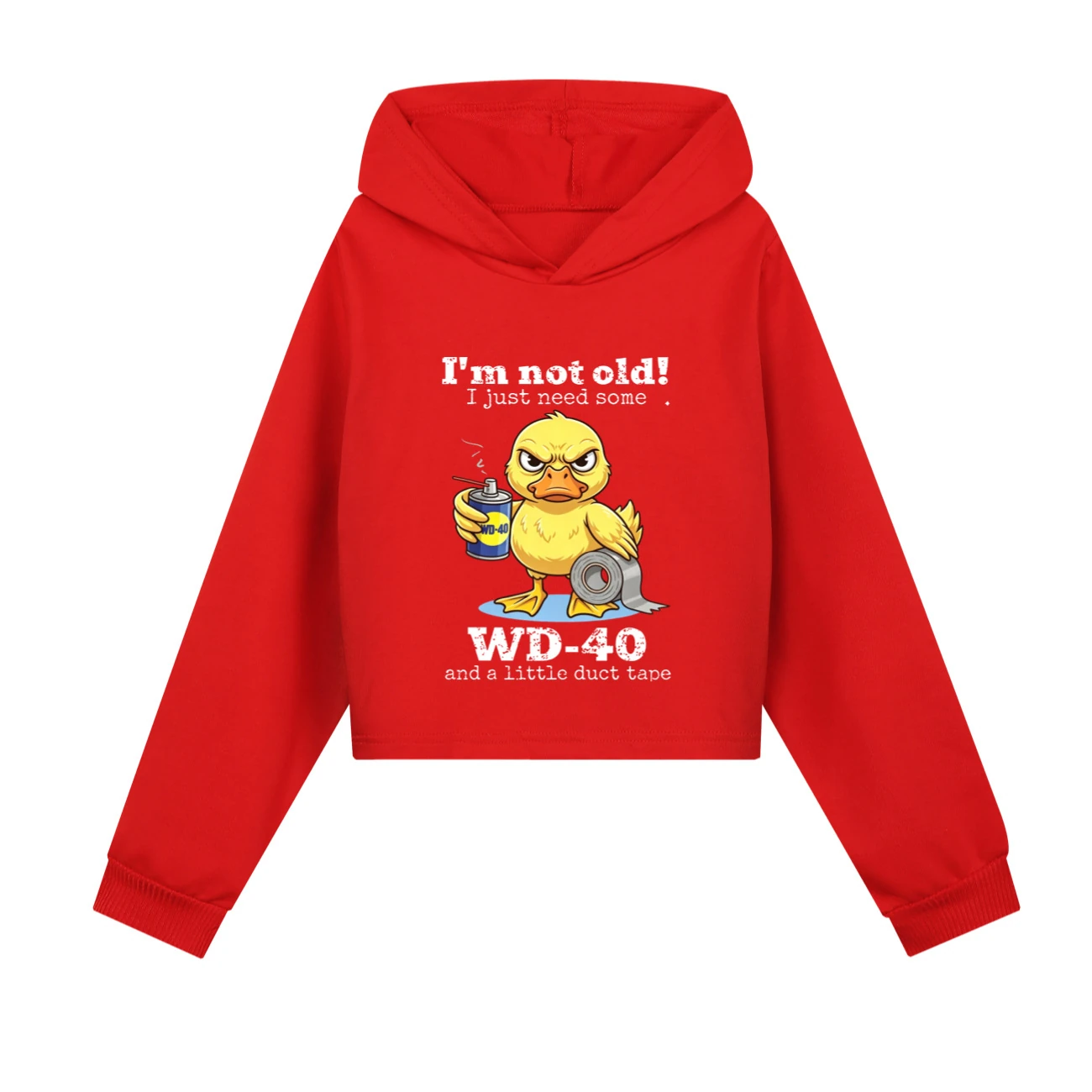 Cropped Hoodie Set — 5820 Edition, Style 05 · Red