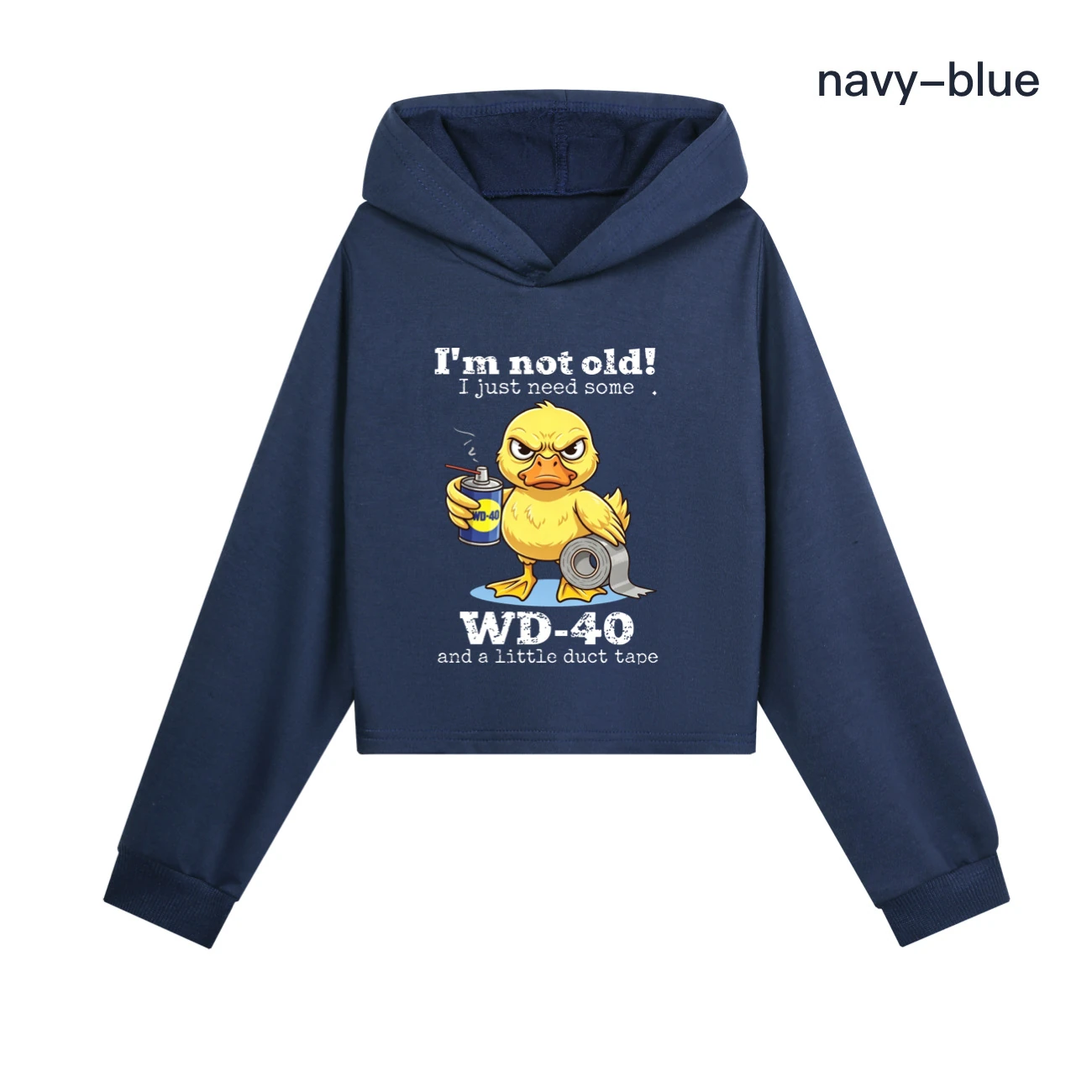 Cropped Hoodie Set — 5820 Edition, Style 08 · Navy