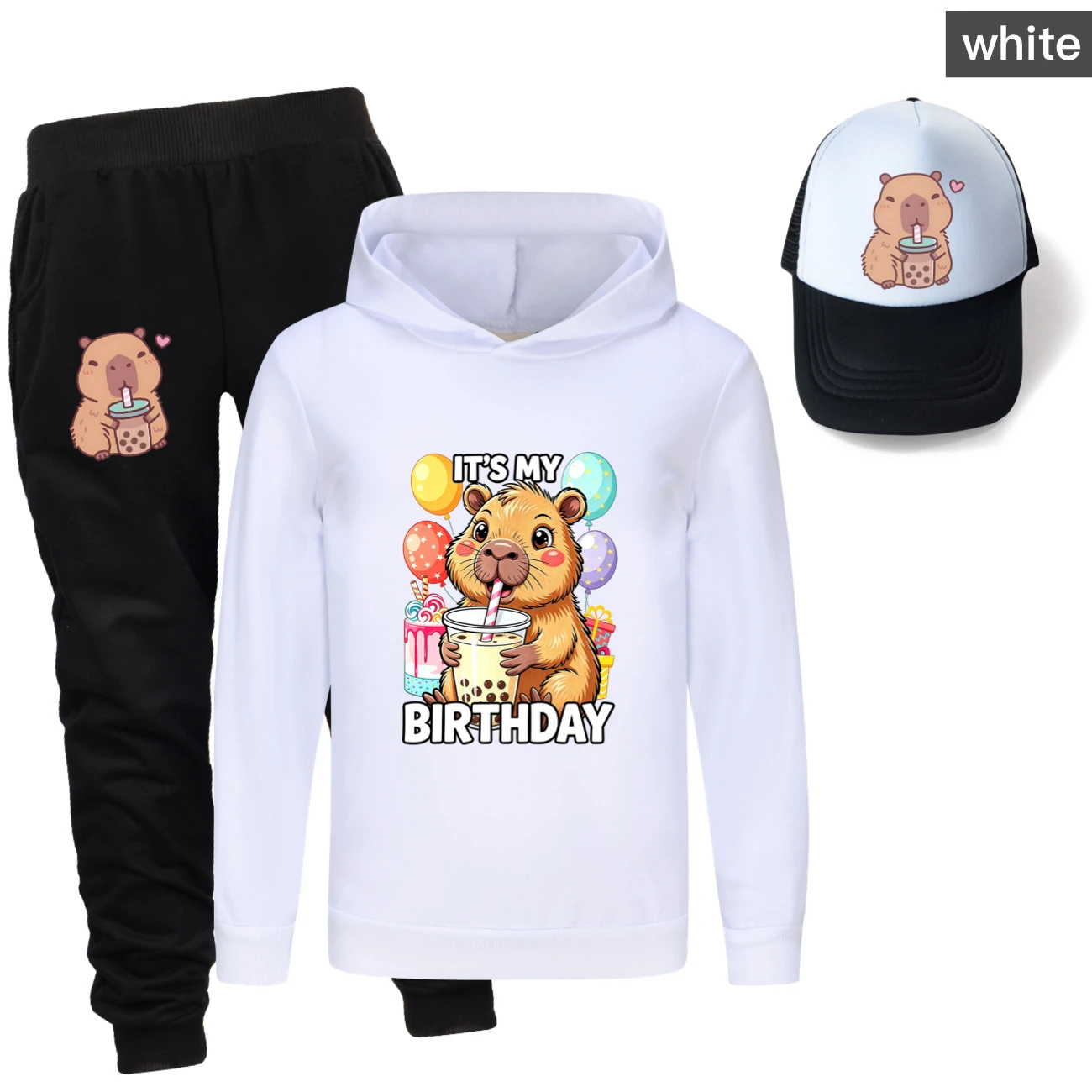 Three-Piece Hoodie, Jogger & Hat Set — 5821 Edition product view