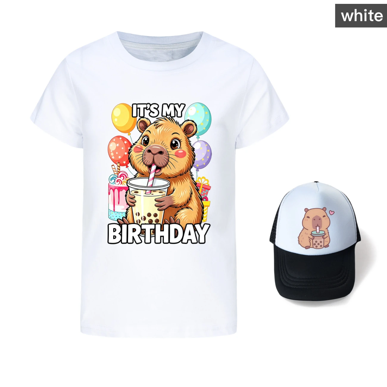Graphic Tee & Sun Hat Set — 5821 Edition product view