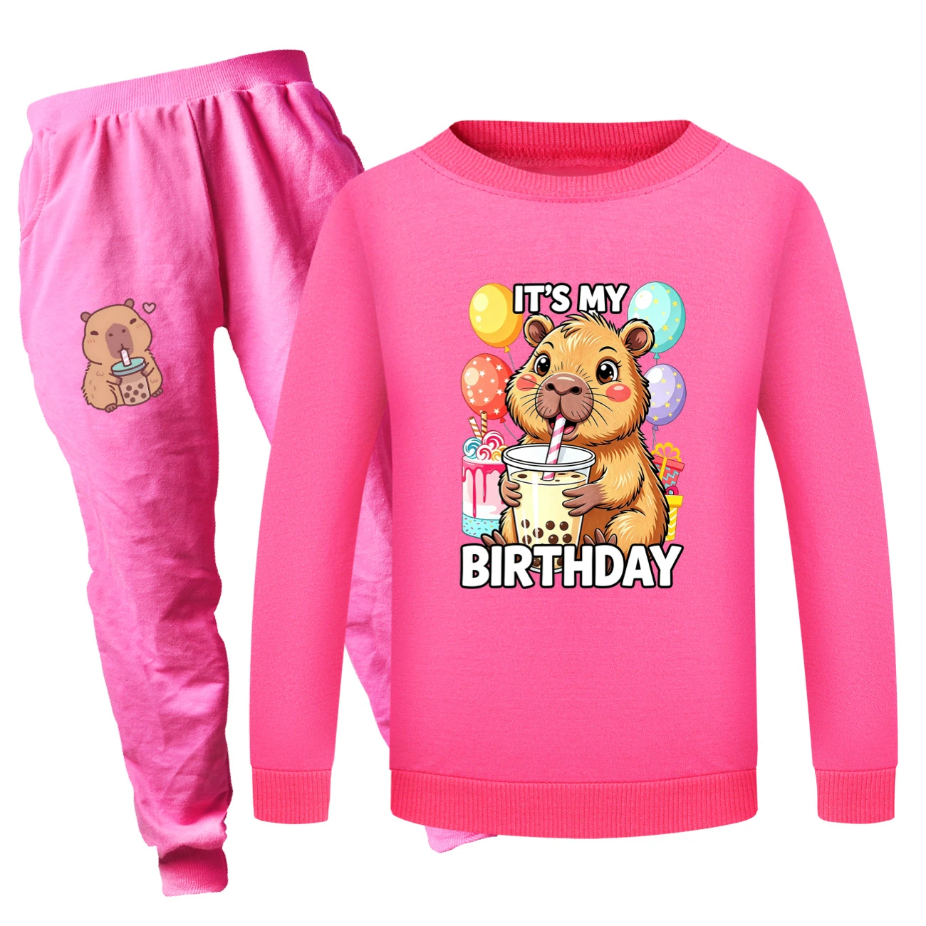 Crewneck Sweatshirt Set — 5821 Edition, Style 04 · Set · Rose