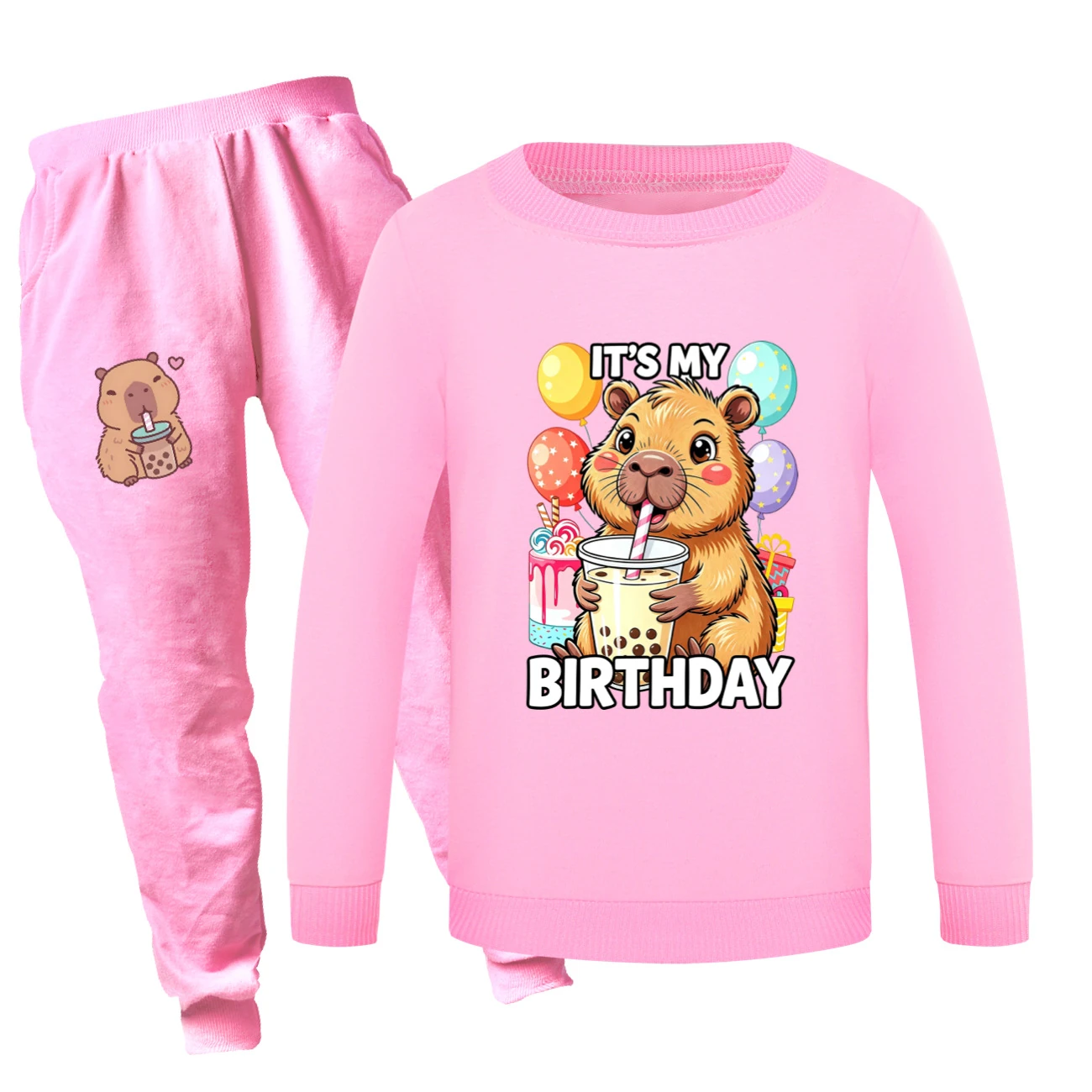 Crewneck Sweatshirt Set — 5821 Edition, Style 05 · Set · Pink