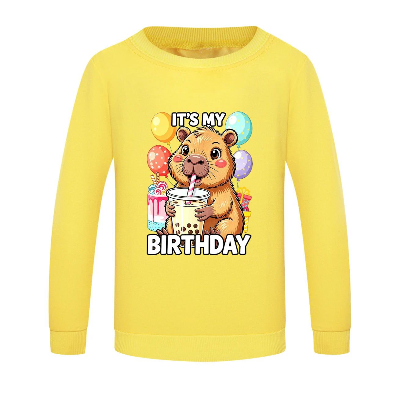 Crewneck Sweatshirt Set — 5821 Edition, Style 06 · Crewneck · Yellow