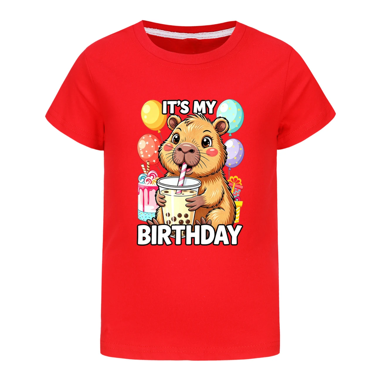 Graphic Tee & Jogger Set — 5821 Edition, Style 03 · Red