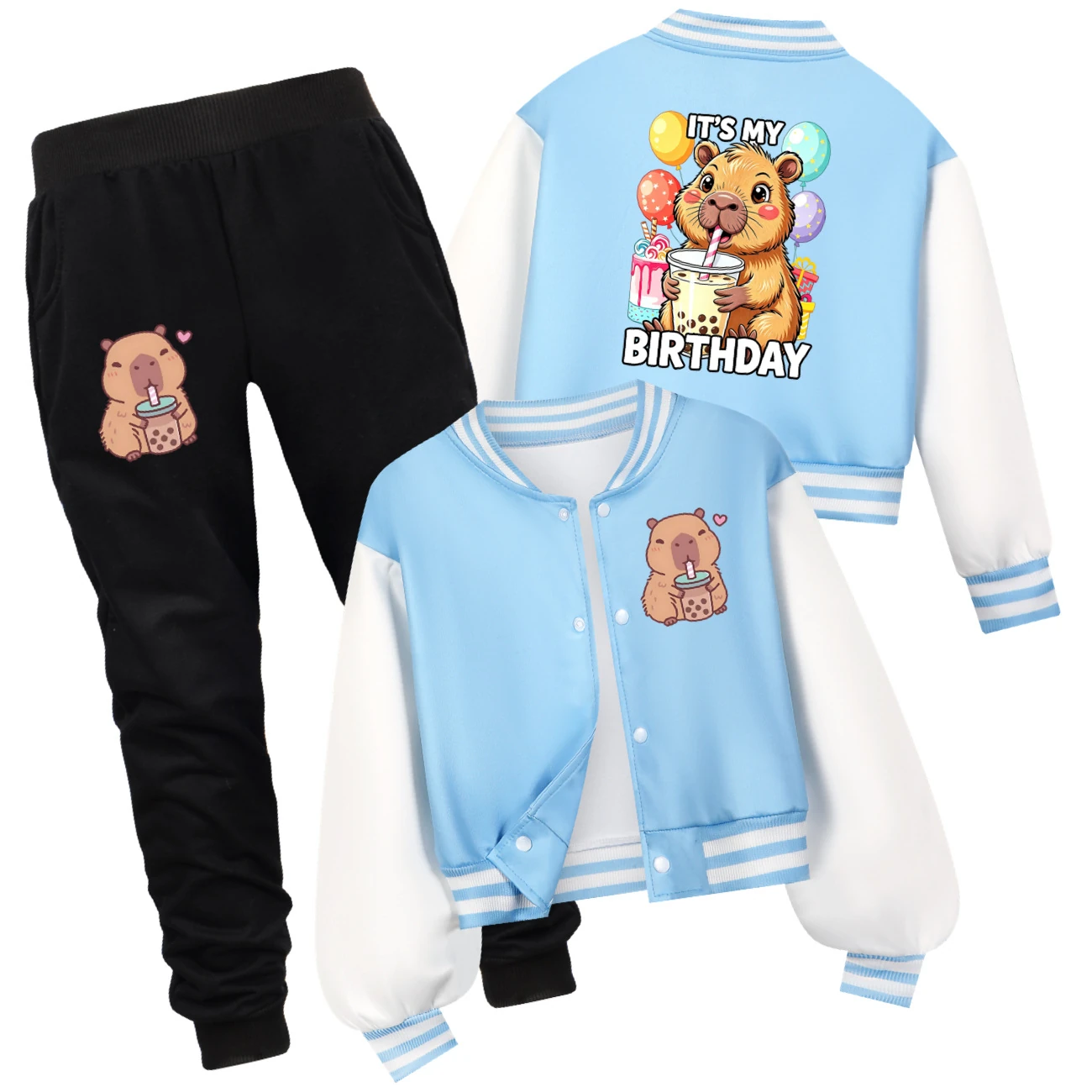 Playtime Varsity Layering Set — 5821 Edition, Style 09 · Set · Light Blue