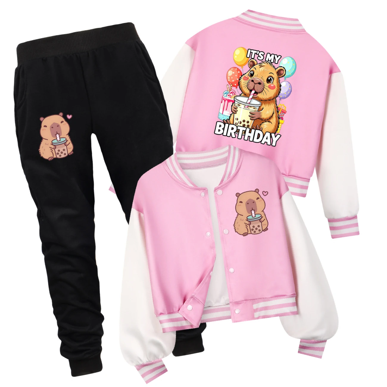 Playtime Varsity Layering Set — 5821 Edition, Style 12 · Set · Pink