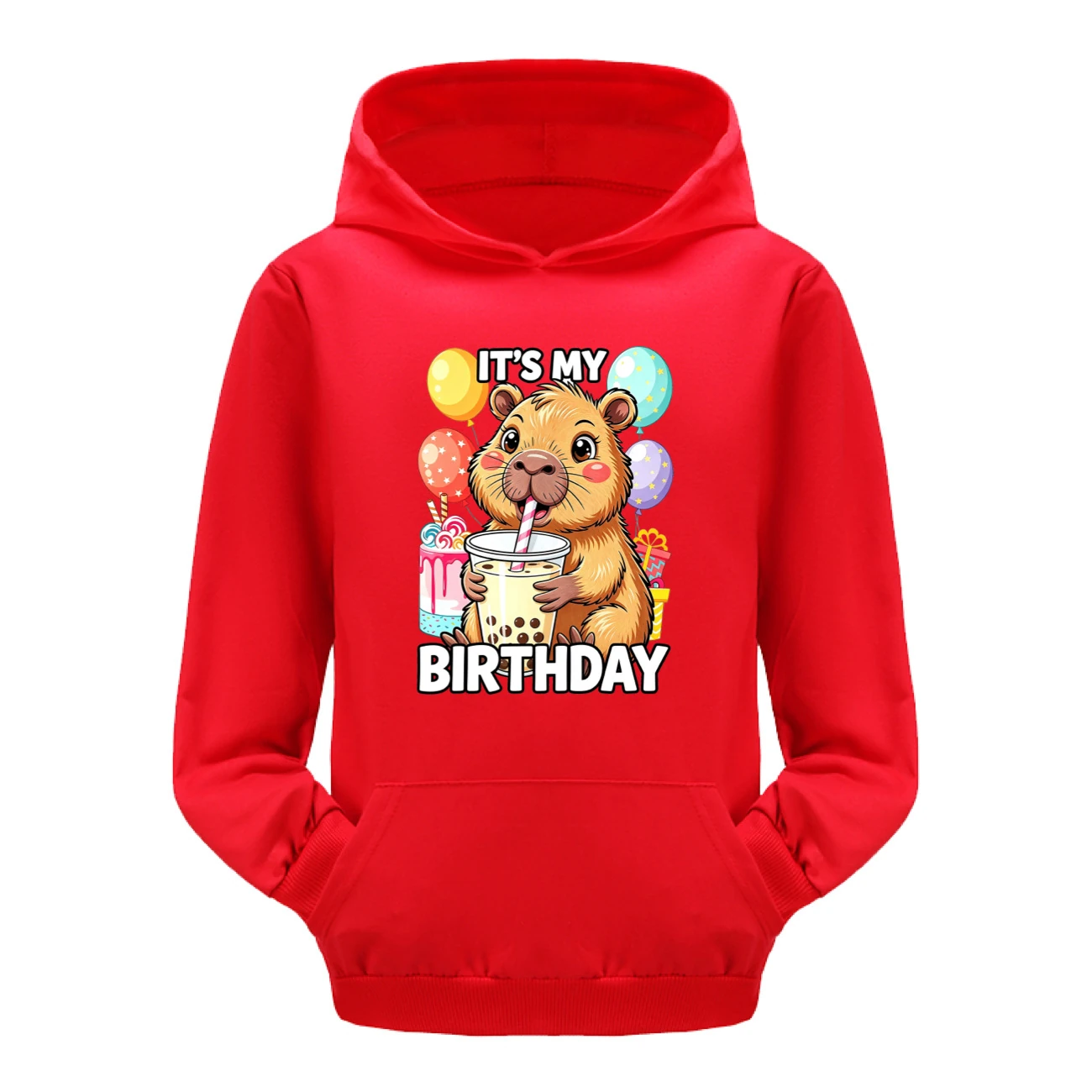 Pouch-Pocket Hoodie Set — 5821 Edition, Style 04 · Red