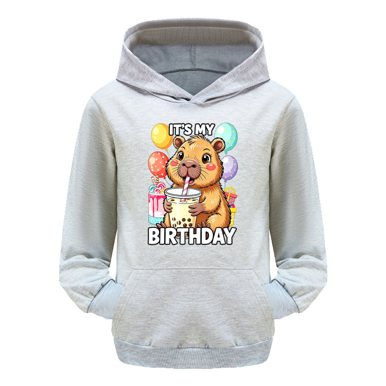 Pouch-Pocket Hoodie Set — 5821 Edition, Style 06 · Grey