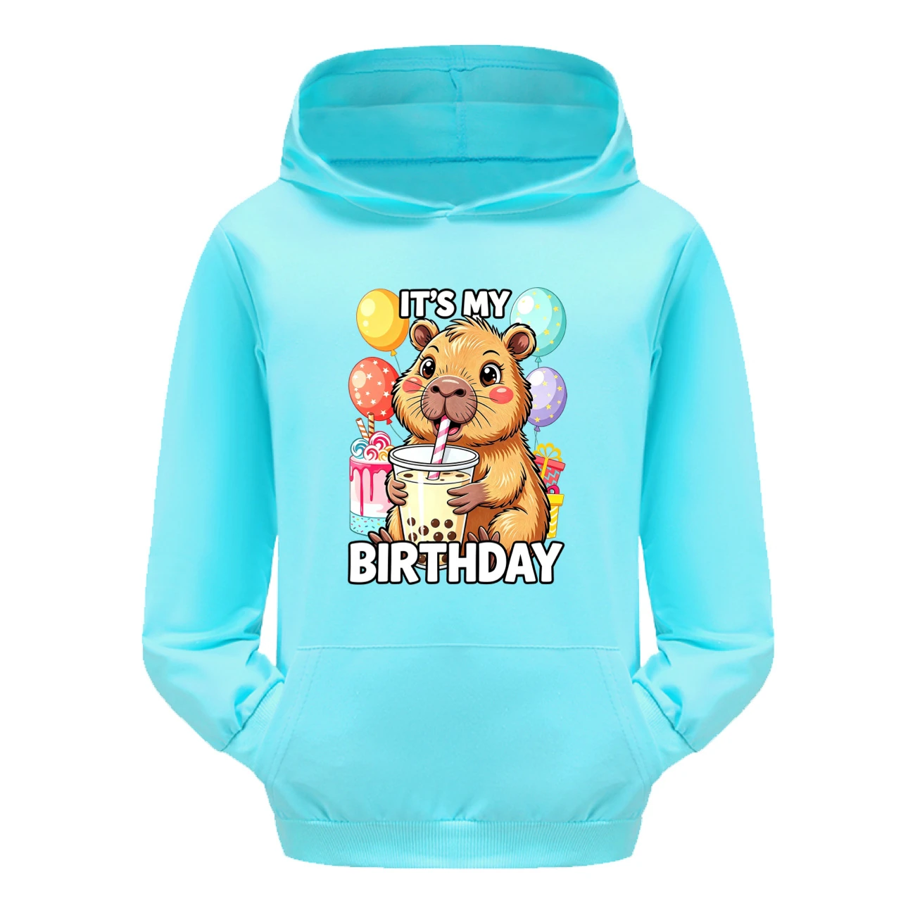 Pouch-Pocket Hoodie Set — 5821 Edition, Style 09 · Light Blue