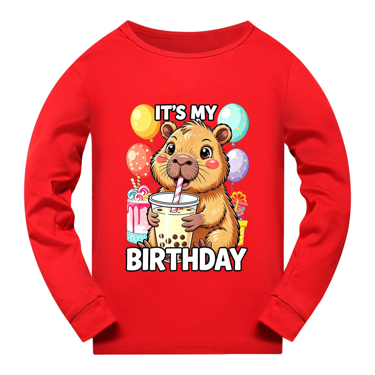 Everyday Long & Short Sleeve Tee — 5821 Edition, Style 06 · Long Sleeve · Red