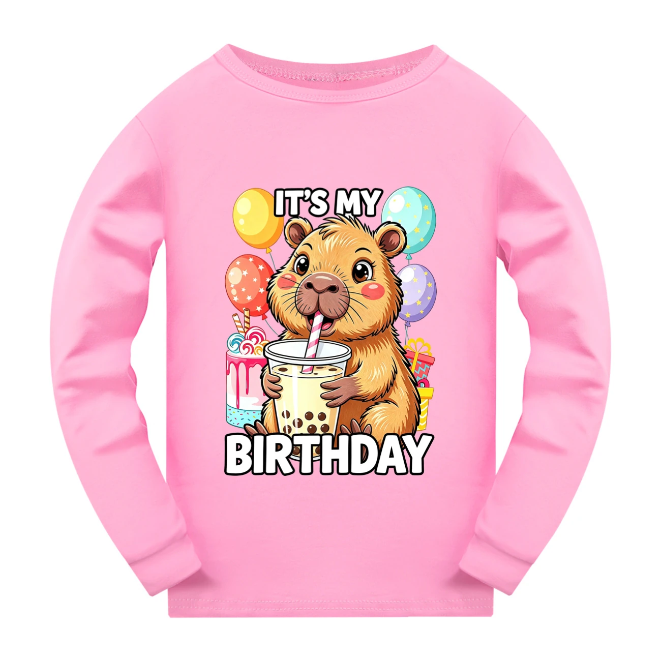 Everyday Long & Short Sleeve Tee — 5821 Edition, Style 07 · Long Sleeve · Pink
